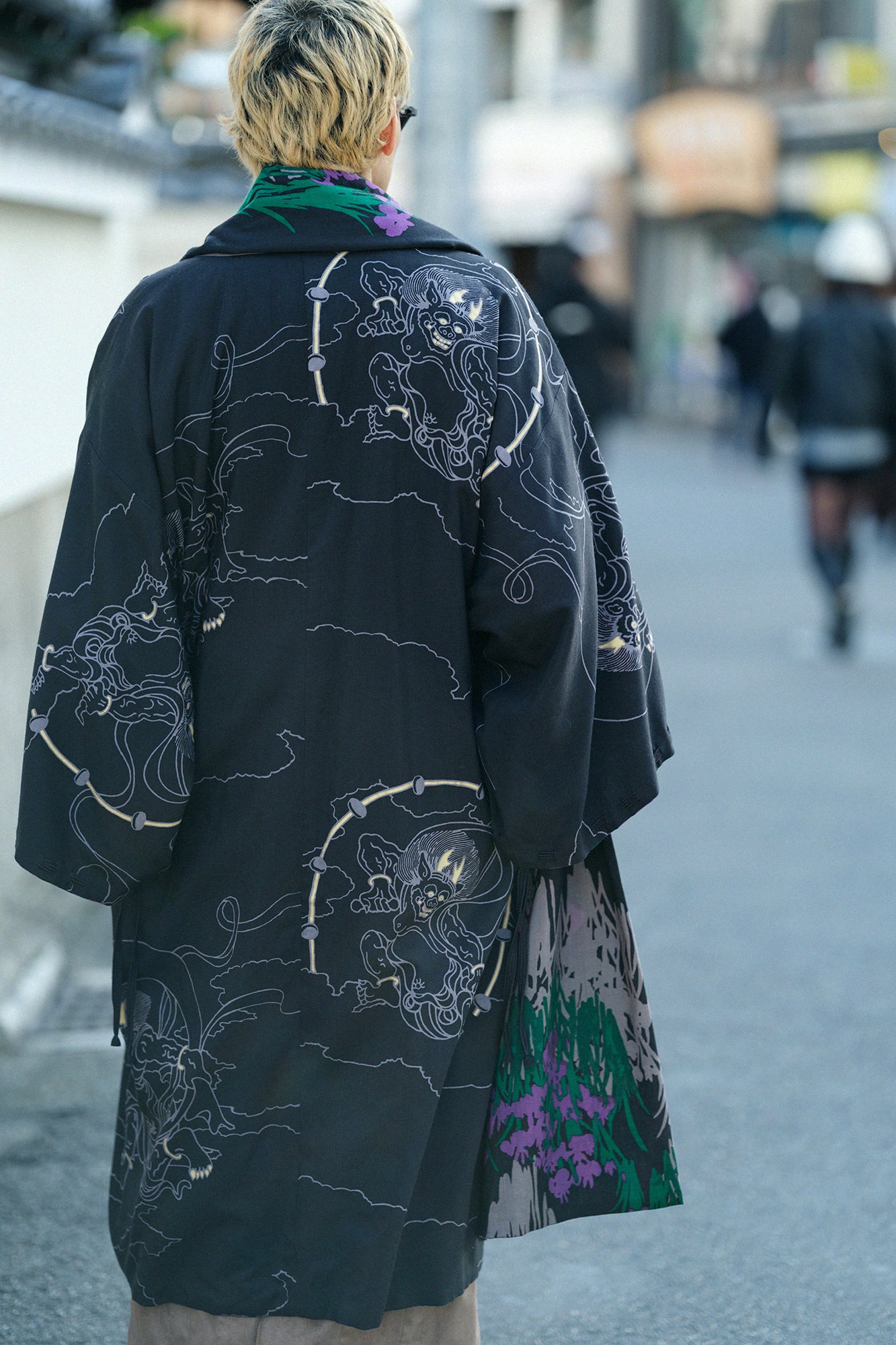 【値下げ】SOU SOU モスリン　宮中袖　可逆 モスリン 宮中袖（きゅうちゅうそで） 可逆（かぎゃく）／風神雷神