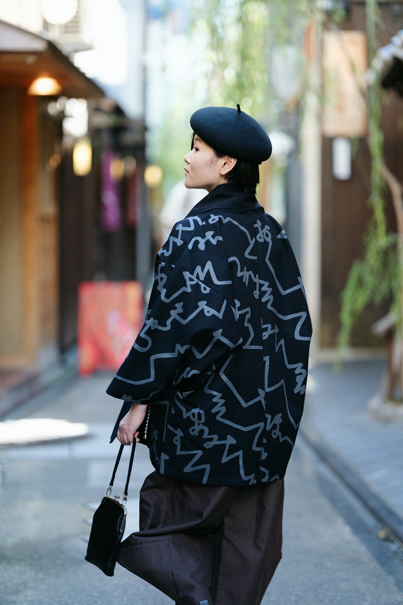 变化编织、卷袖、短袍、单人 (hitoe)/magakigikumoyo、复制 (utsushi)