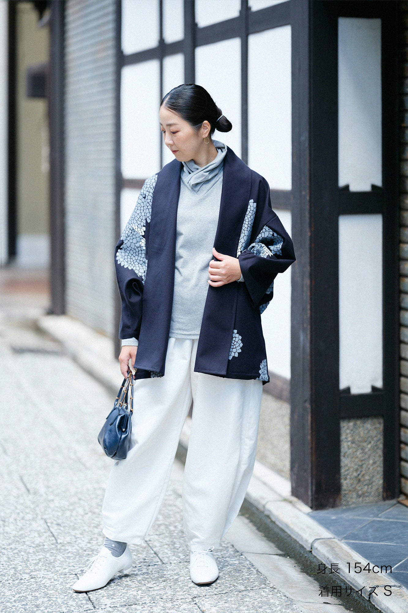 变化编织、卷袖、短袍、单人 (hitoe)/magakigikumoyo、复制 (utsushi)