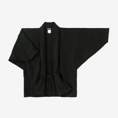 亚麻，伸展牛仔布，莫吉里袖子，短衣服，单（hithoe）/湿羽毛（螺母）