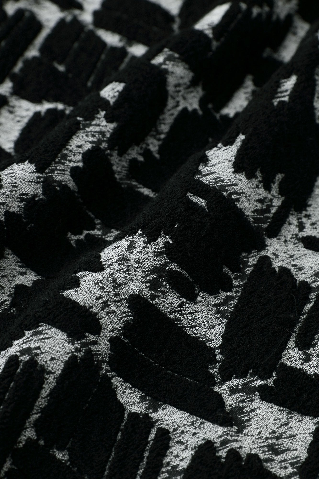 ウールジャカール もじり袖 短衣（たんい） 単（ひとえ）／濡羽色（ぬればいろ）