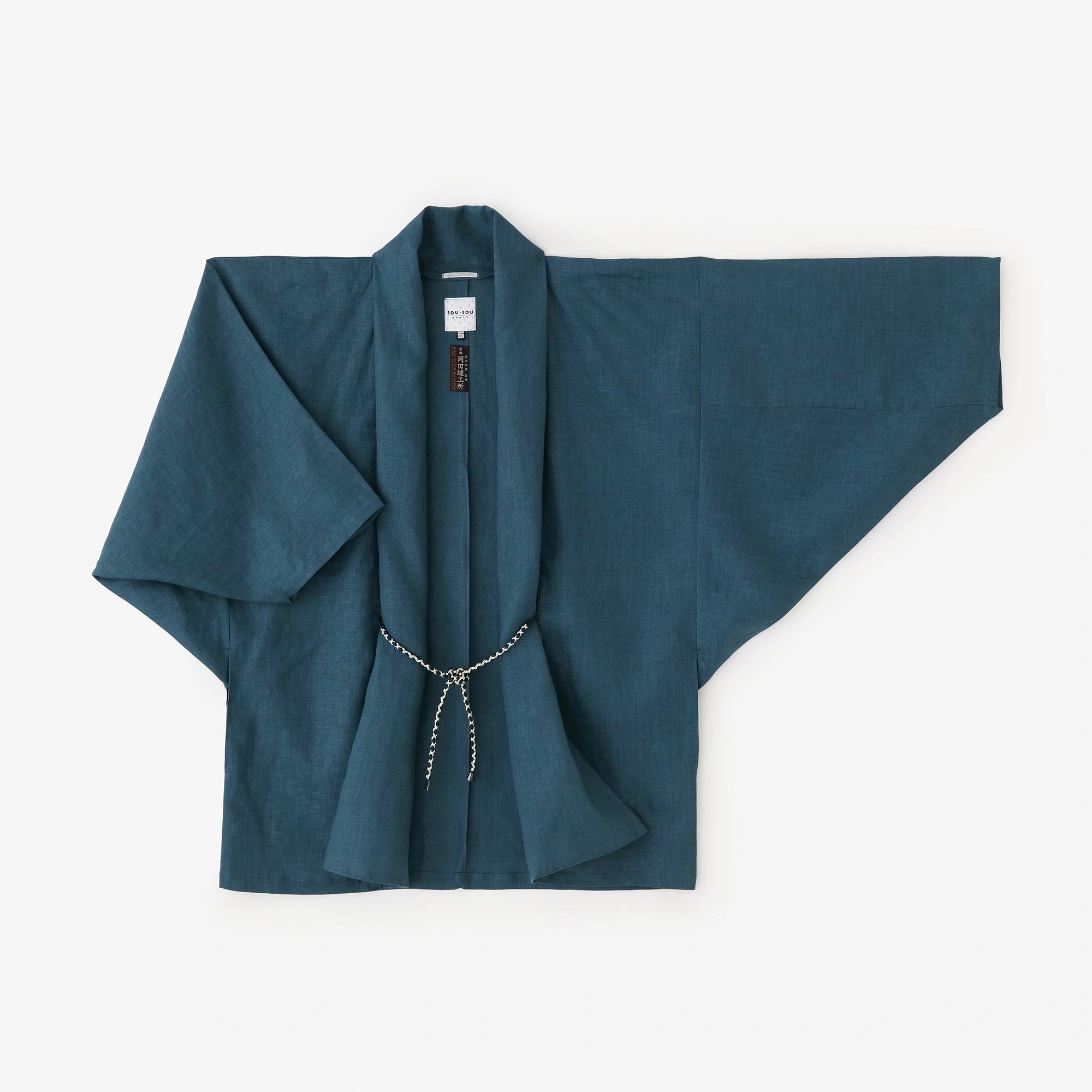 Lin, manches torsadées, robe courte (Hitoe)/Noshime-iro (Noshime-iro)