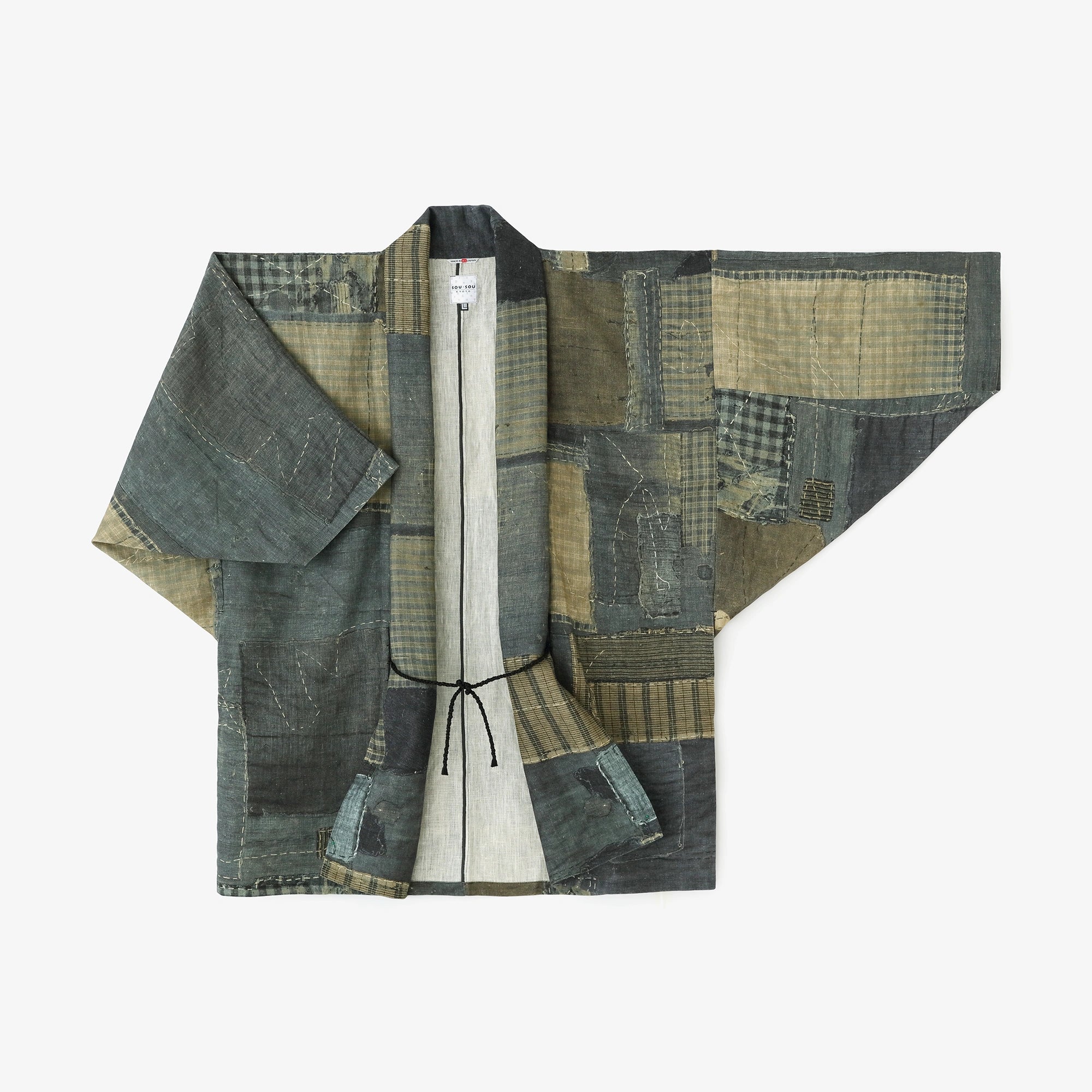 麻帆布 もじり袖 短衣（たんい） 単（ひとえ）／BORO IJ