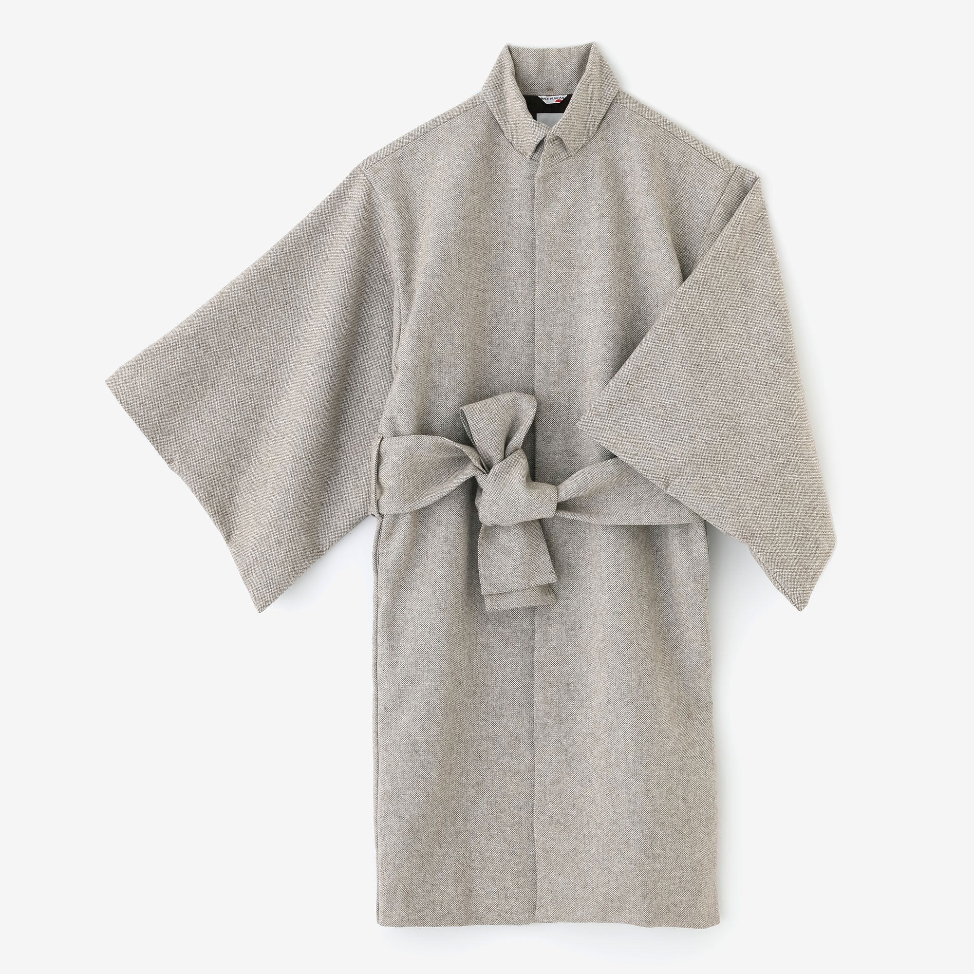 梳毛綾織（そもうあやおり） 角袖外套（かくそでがいとう） 袷（あわせ