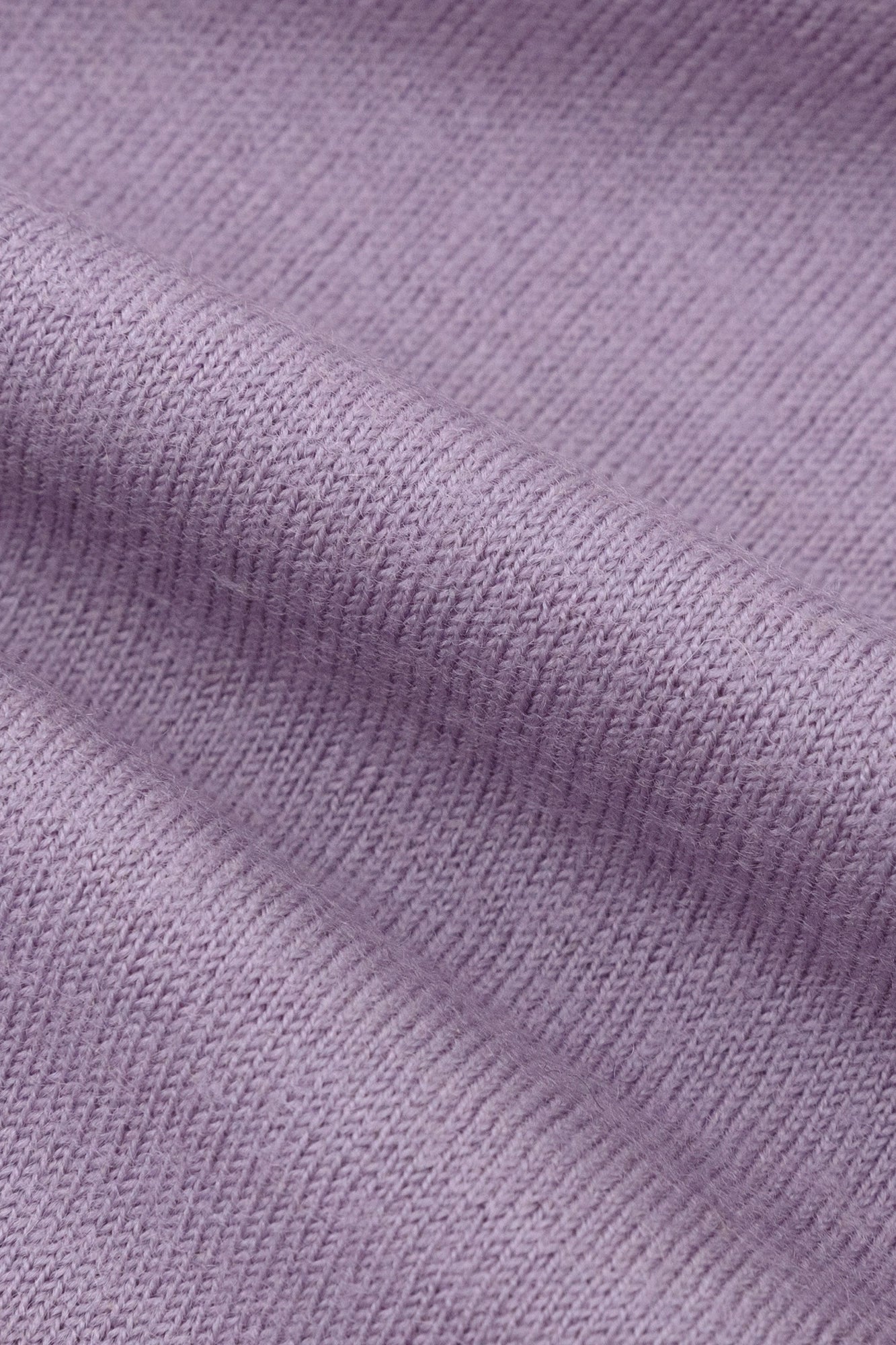 Washable Plain Stitch Wool Squirrel-like Cardigan / Lilac Color