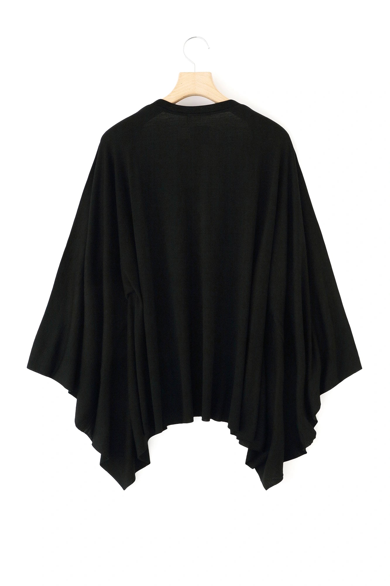 【Ships Ard 9/22】Washable Plain Stitch Wool Squirrel-like Cardigan Short／Black