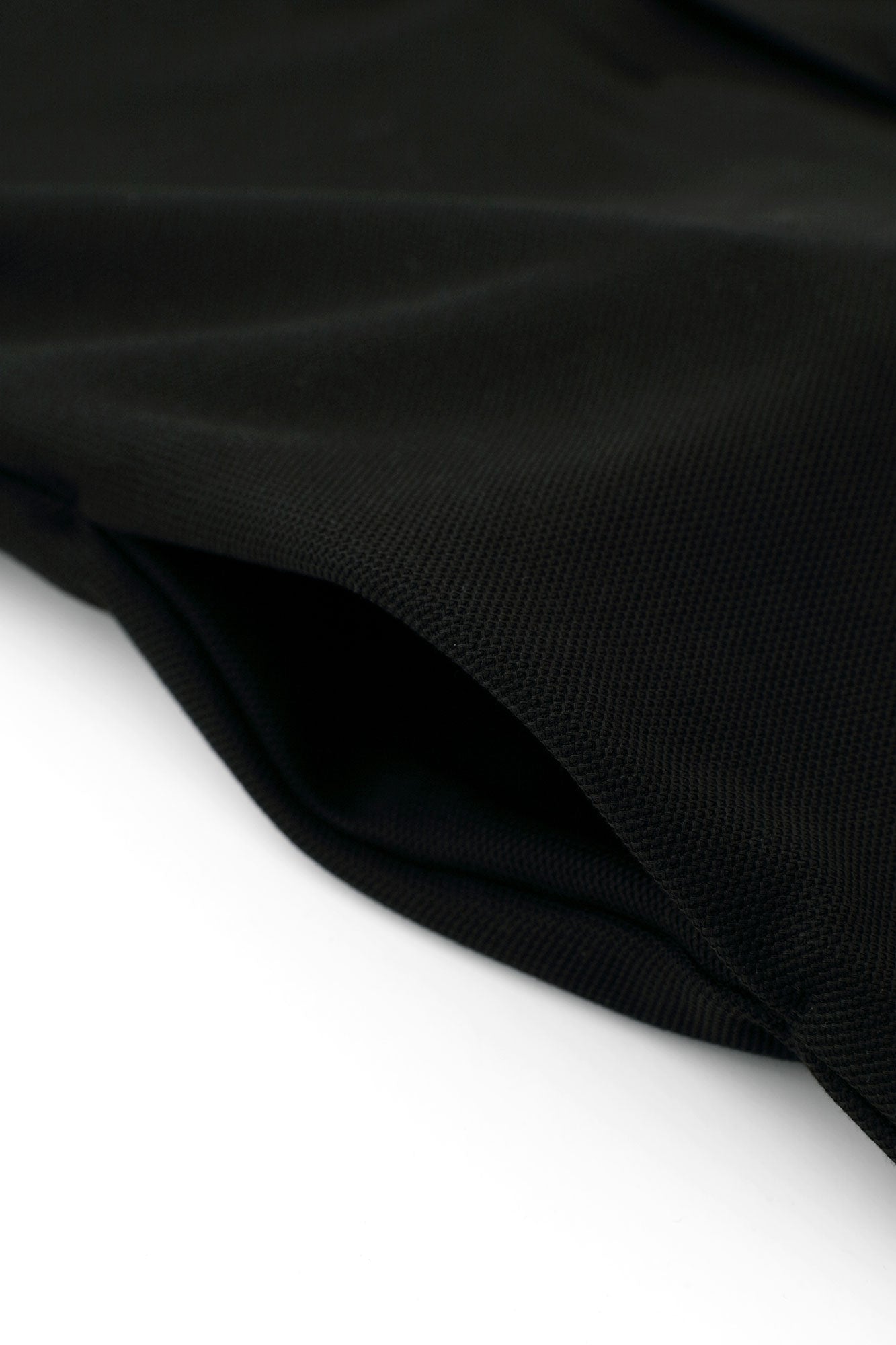 Cotton×Coolmax® Honeycomb Knit Rectangular Sleeve Earl Cardigan / Black