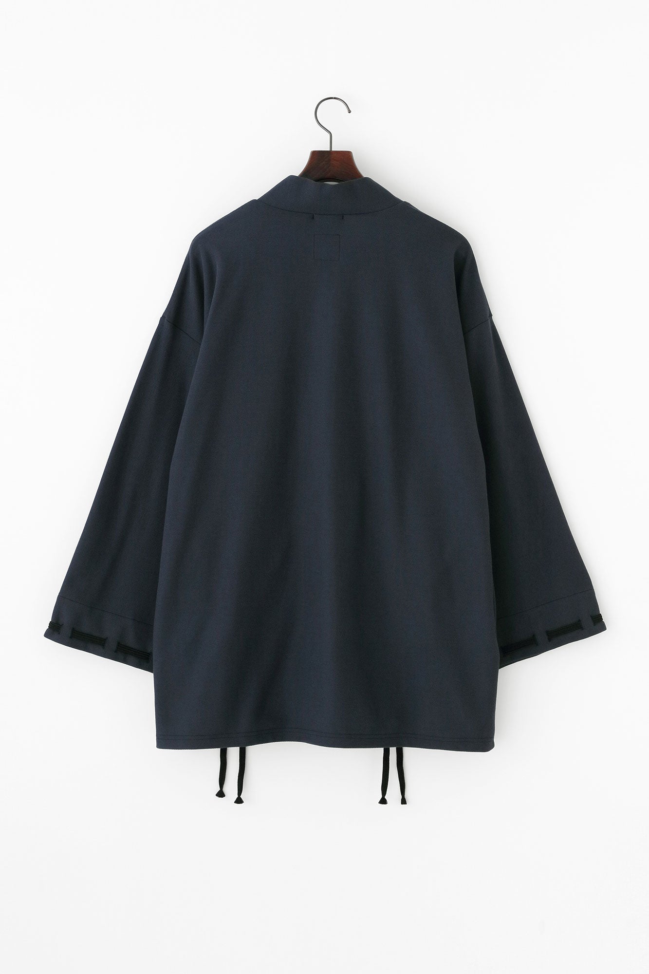 棉×Coolmax®蜂巣編 伯爵外套宫中袖／深藍色