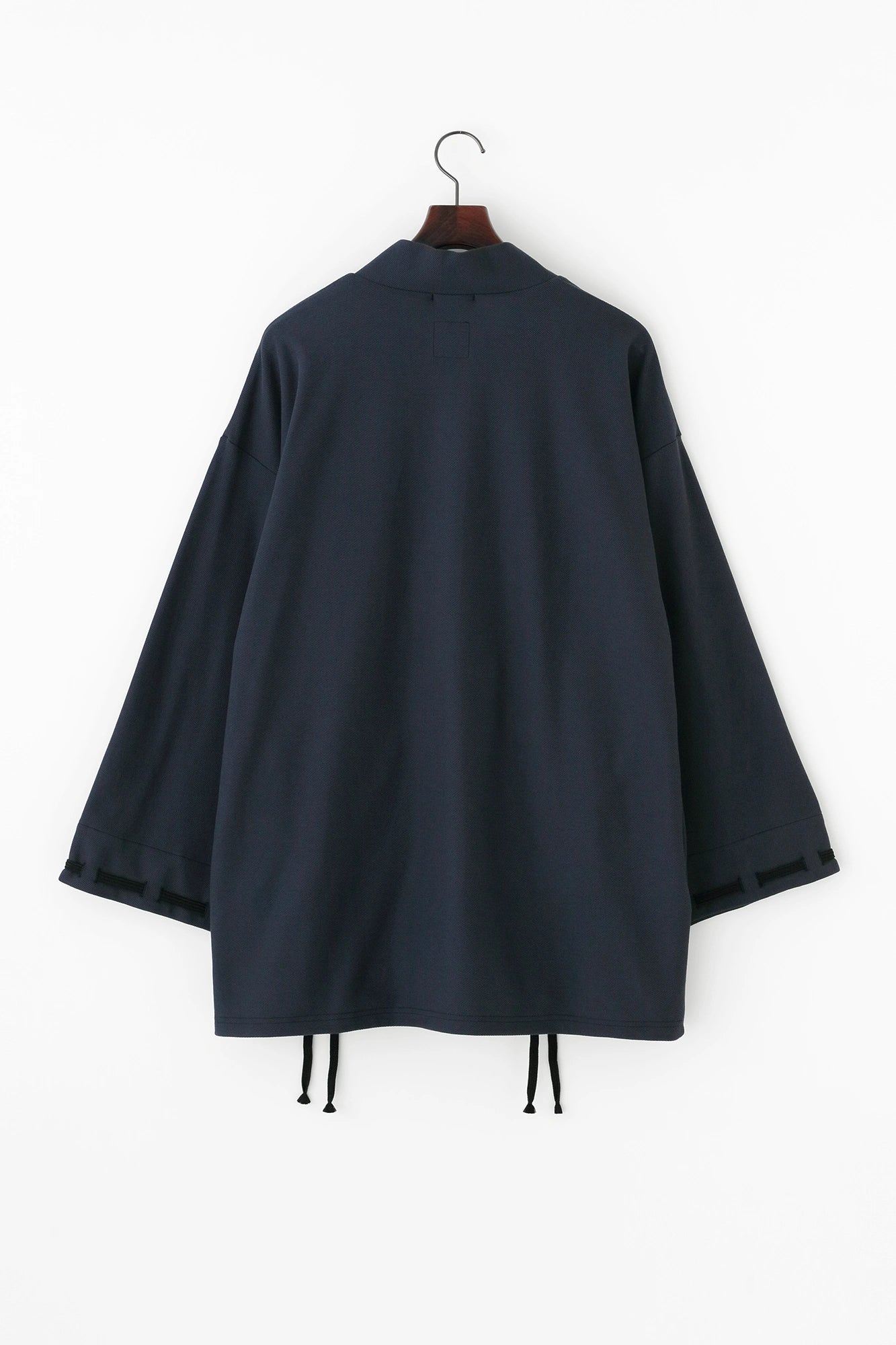 Cotton×Coolmax® Honeycomb Knit Rectangular Sleeve Earl Cardigan / Dark Blue