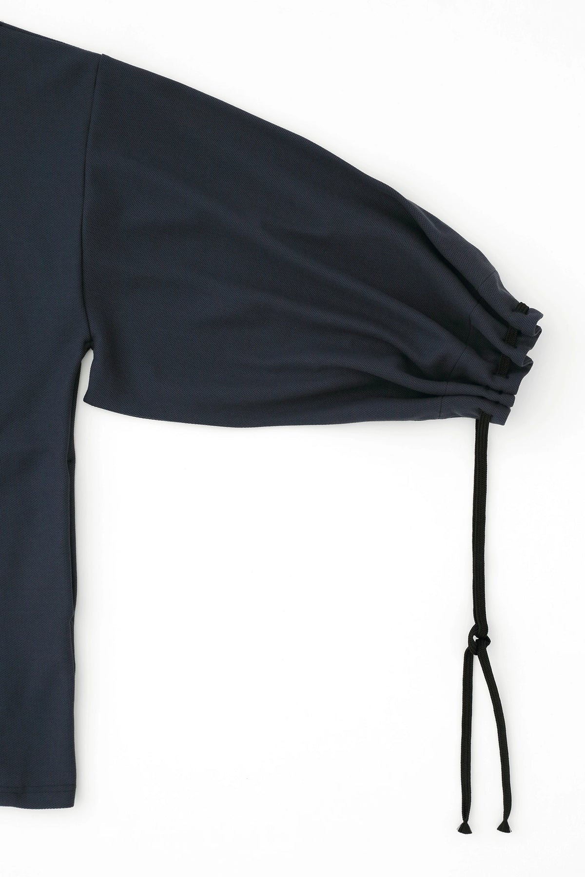 Cotton×Coolmax® Honeycomb Knit Rectangular Sleeve Earl Cardigan / Dark Blue