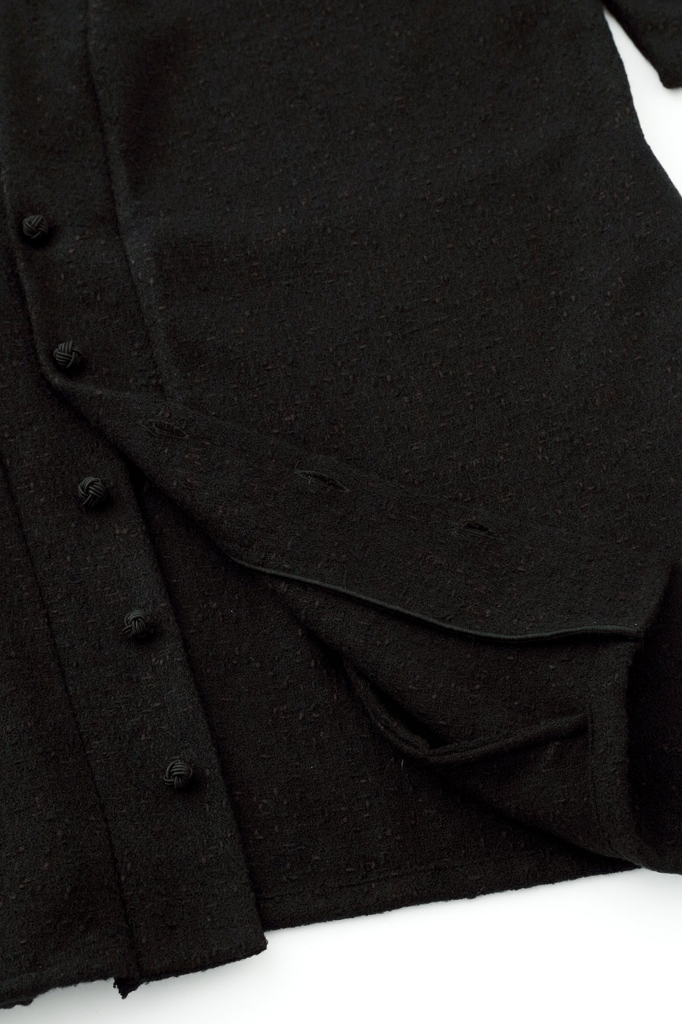 変わり織 伯爵羽織（はくしゃくばおり） 宮中袖（きゅうちゅうそで）／濡羽色（ぬればいろ）