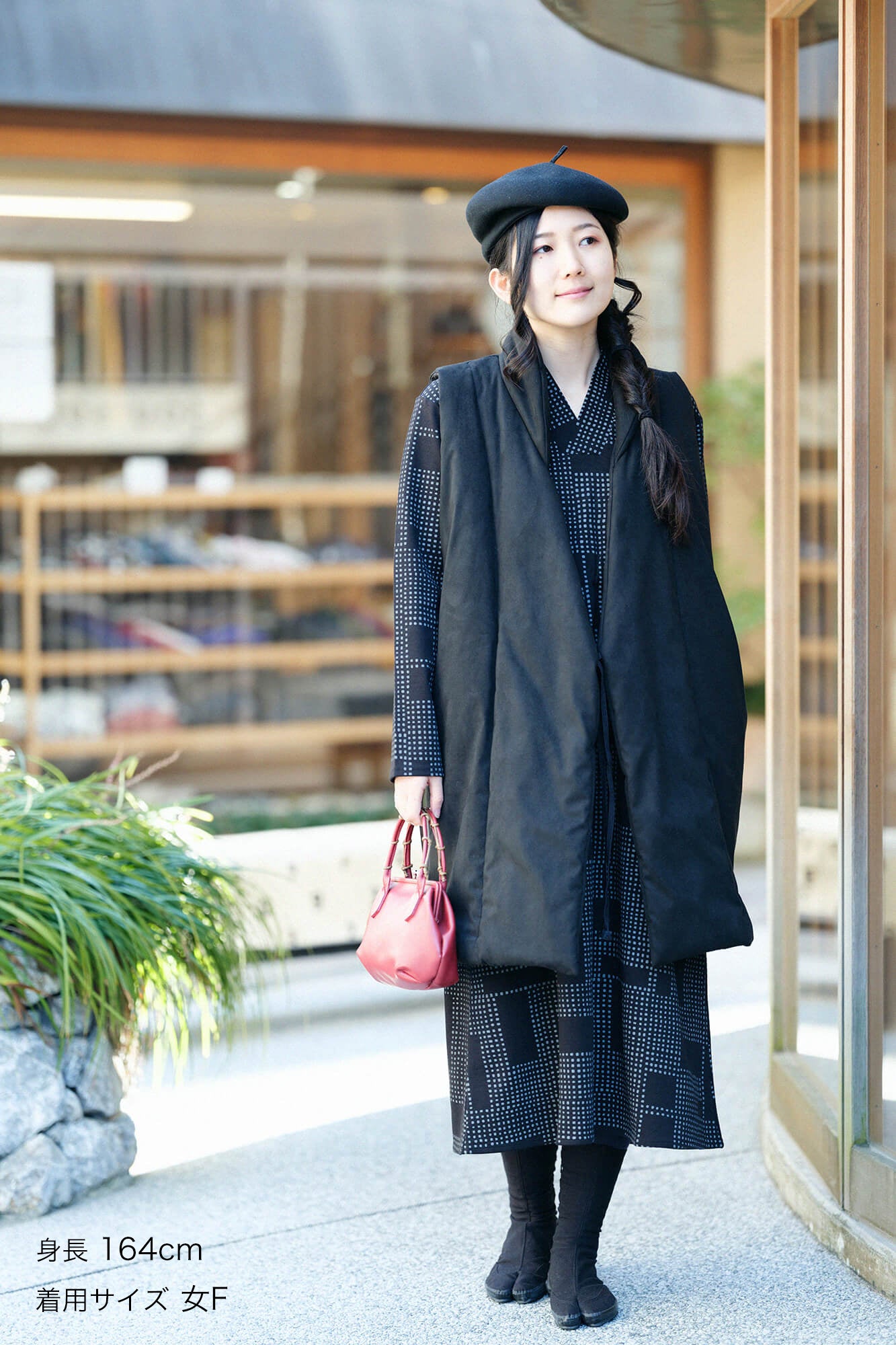 net限定】フェイクヌバック 長陣羽織（ながしんばおり） 中綿袷（な