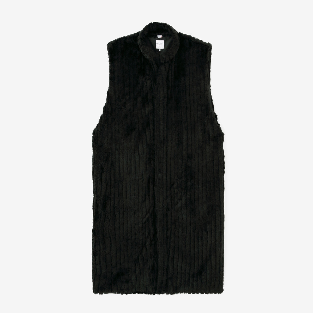 フェイクファー 畝（うね） 長陣羽織（ながじんばおり） 袷（あわせ