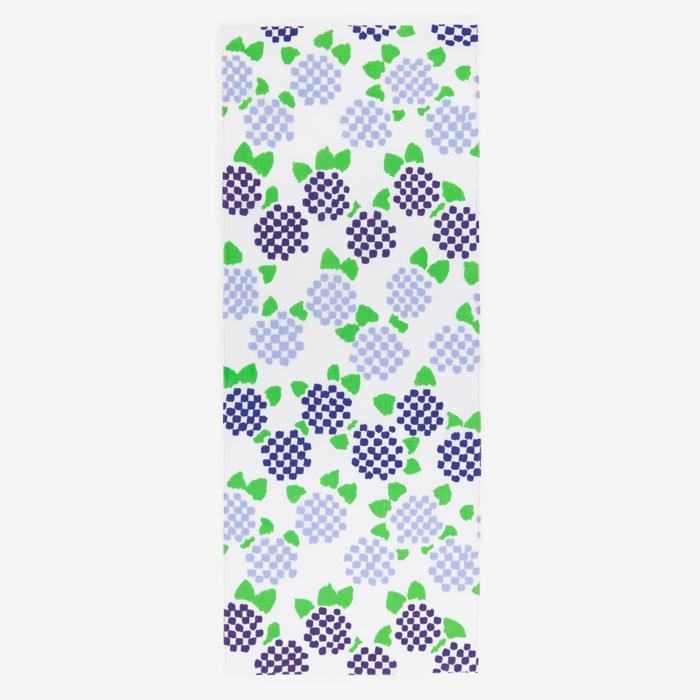 伊勢木綿 textile手ぬぐい／紫陽花（あじさい）