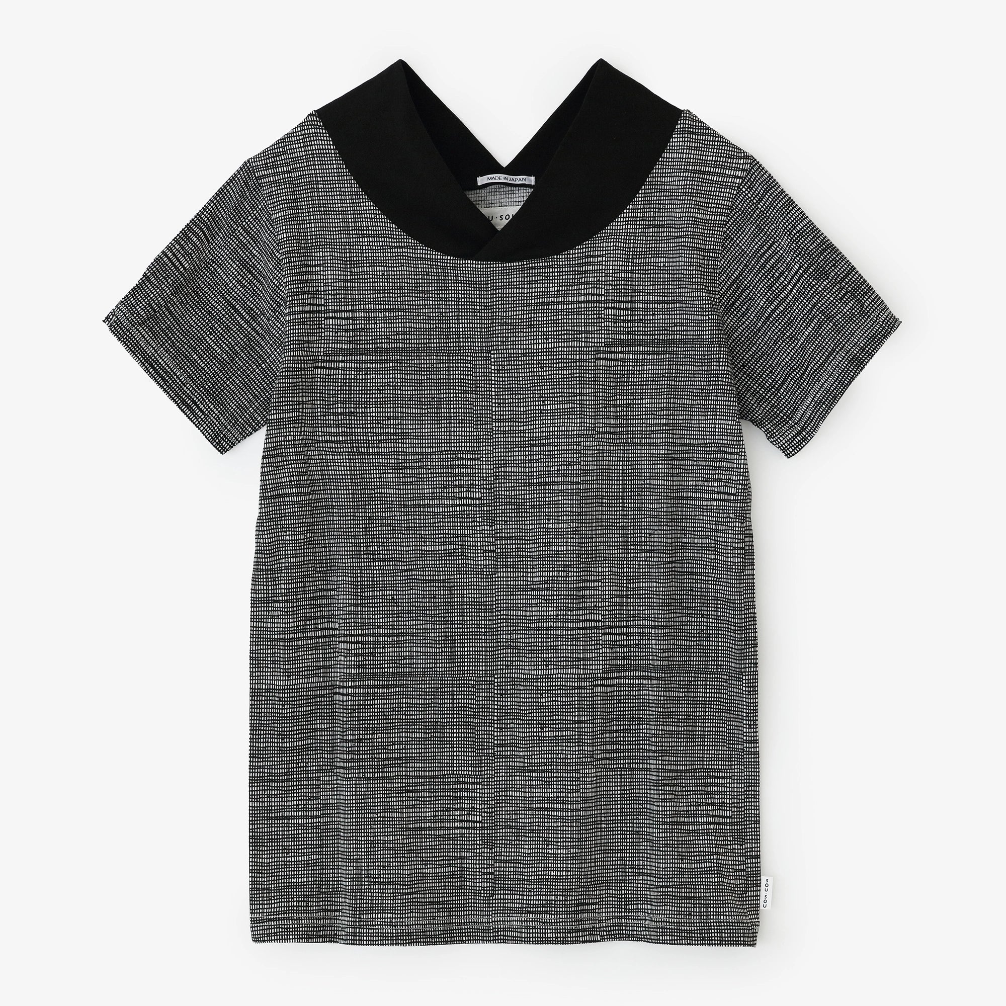 Kimono Collar Short Sleeve Shirt / Mosquito Net