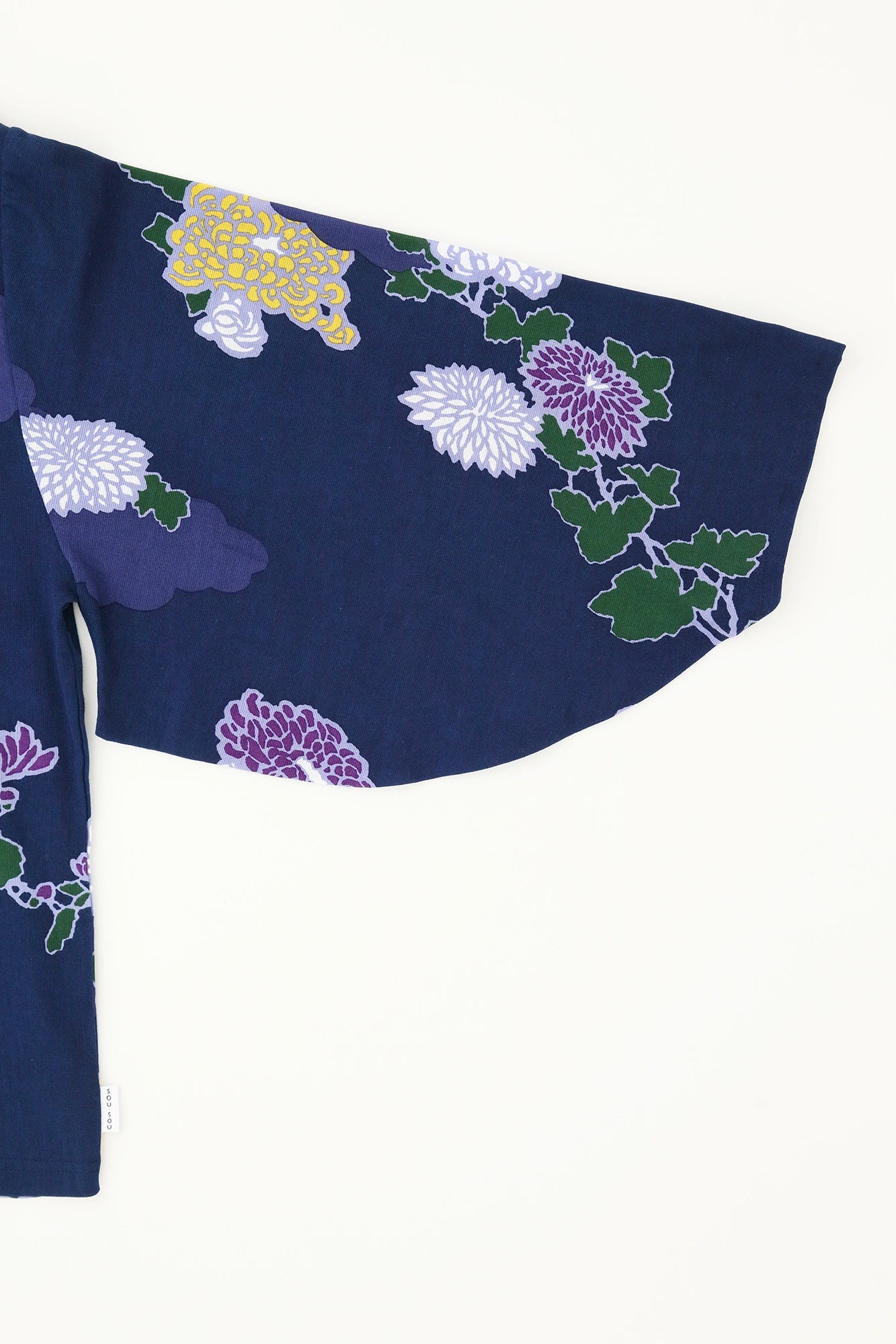 【3月3日頃発送予定】高島縮 40/40 薙（なぎ）ジバン／雲取り（くもどり）に菊