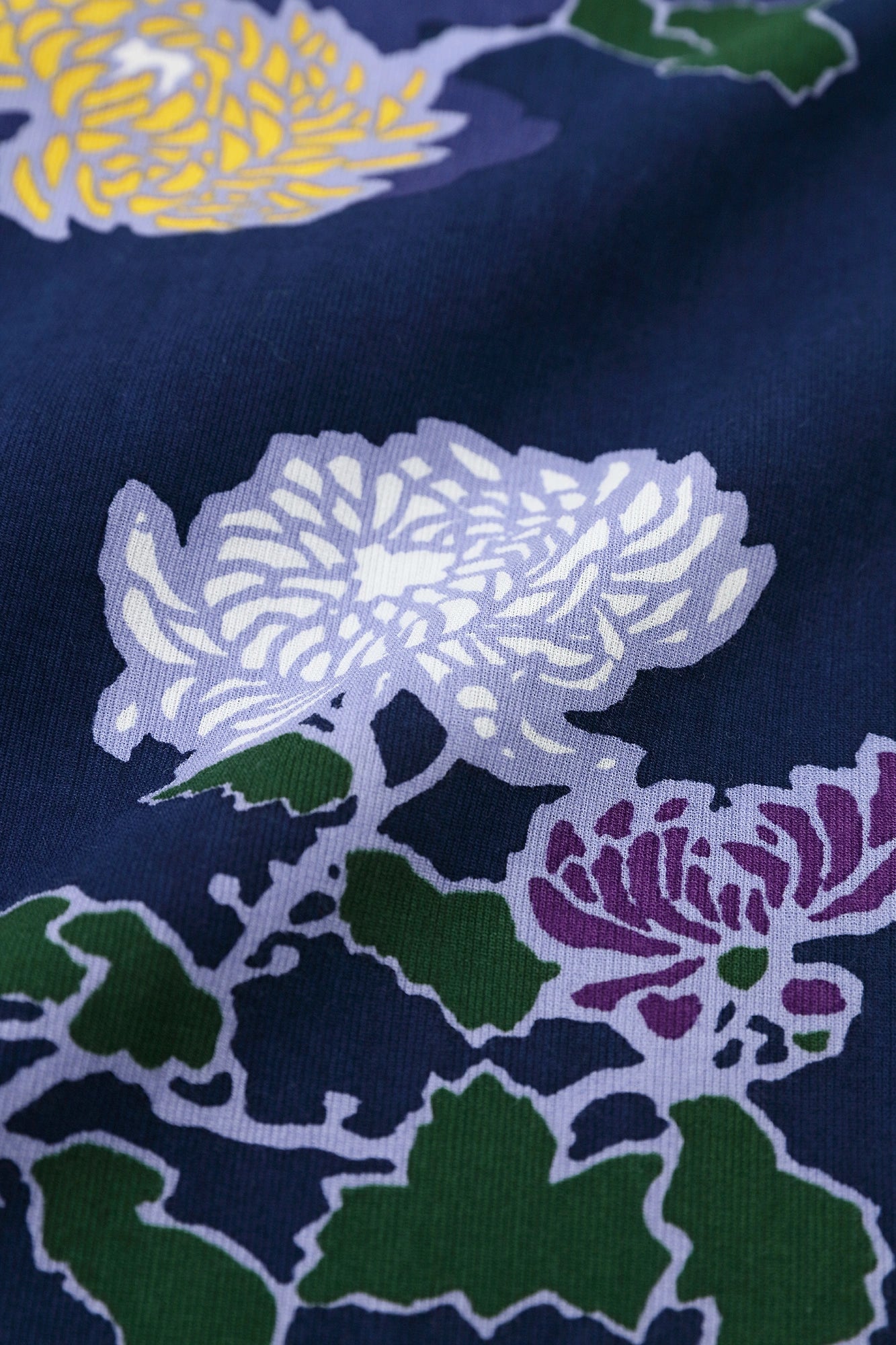 【3月3日頃発送予定】高島縮 40/40 薙（なぎ）ジバン／雲取り（くもどり）に菊