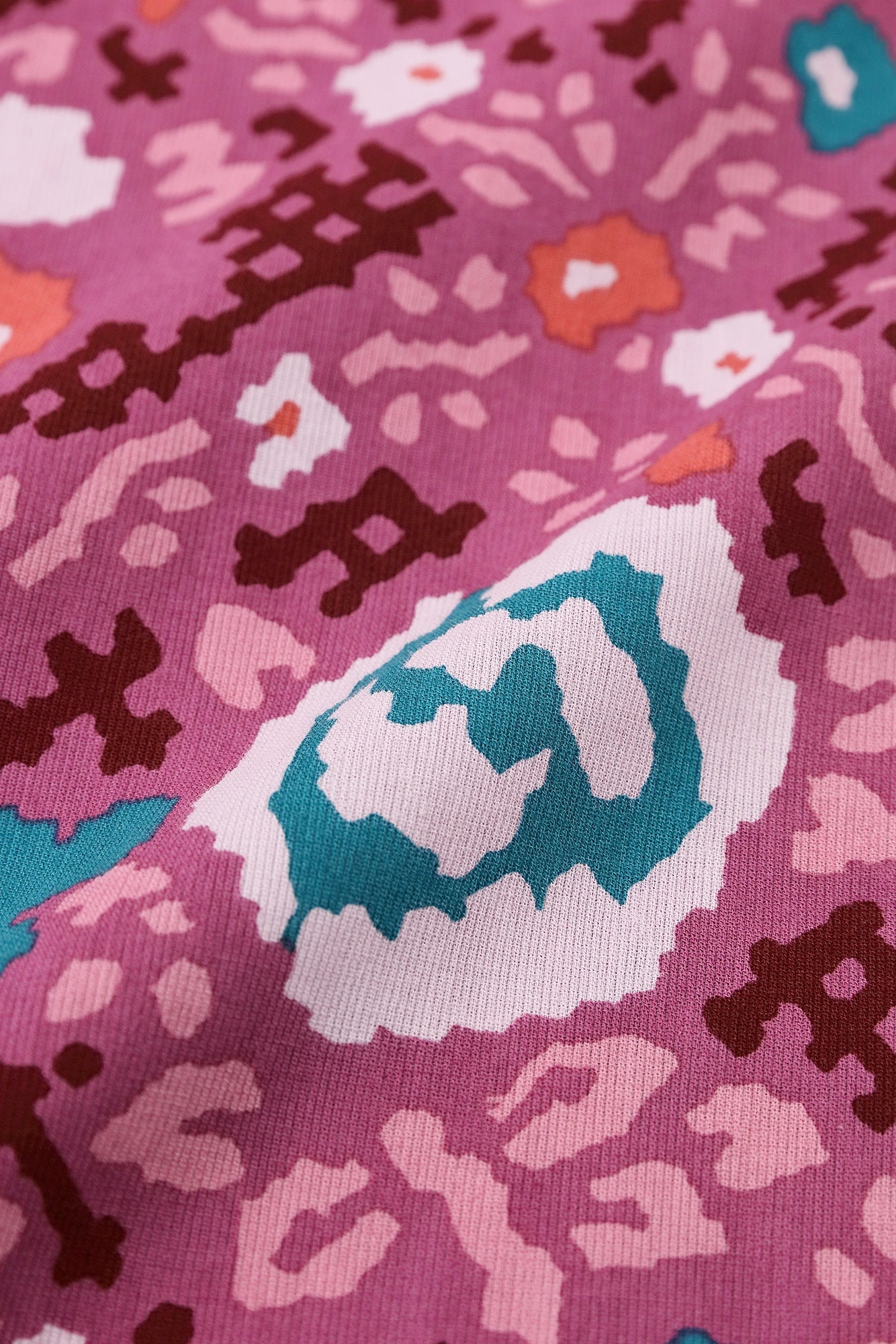 【Scheduled to ship around Mar 3】Chizimi Cotton 40/40 Kimono Top／Rose