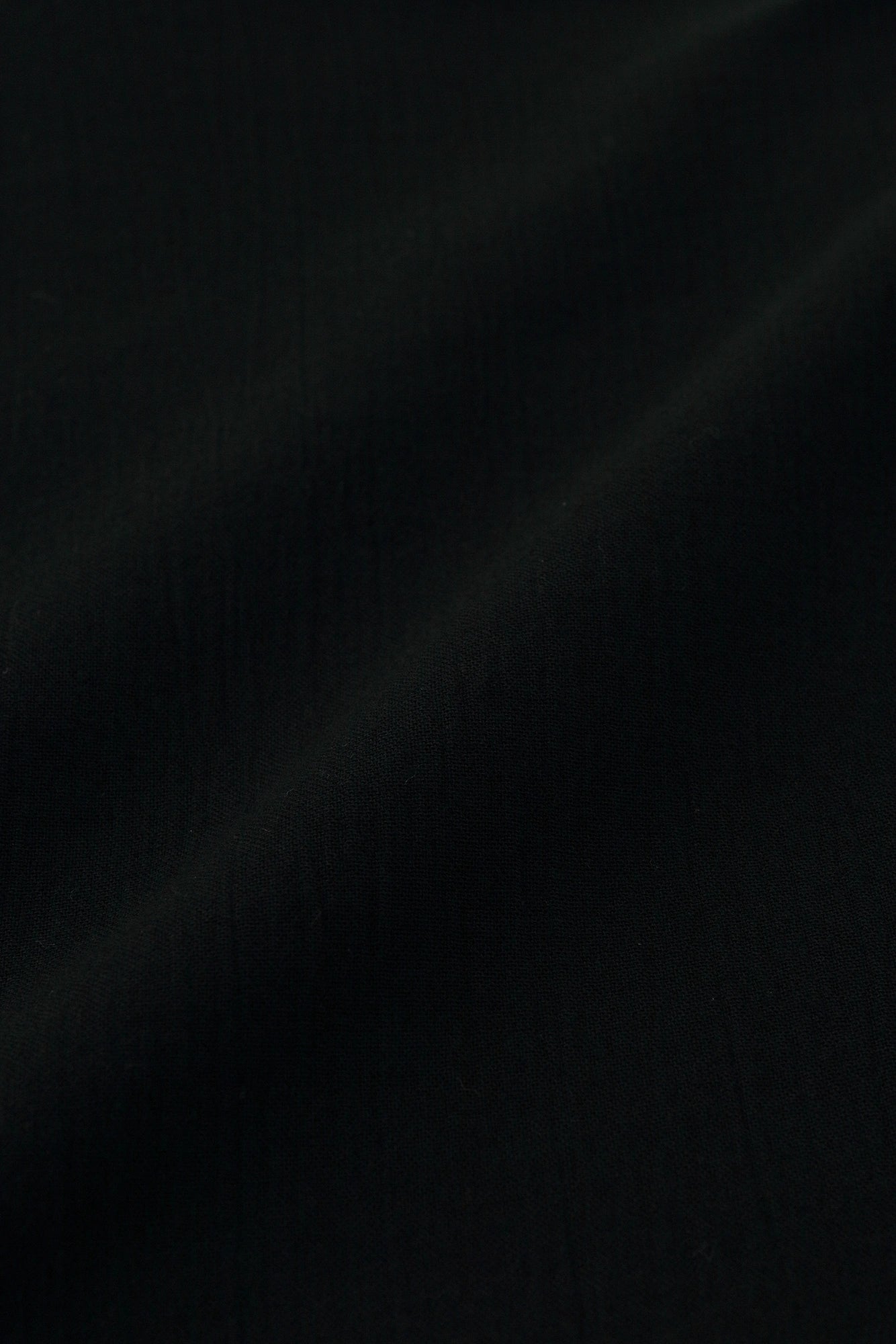 Chizimi Cotton 20/20 Kei Kimono Sleeve Blouse / Black 