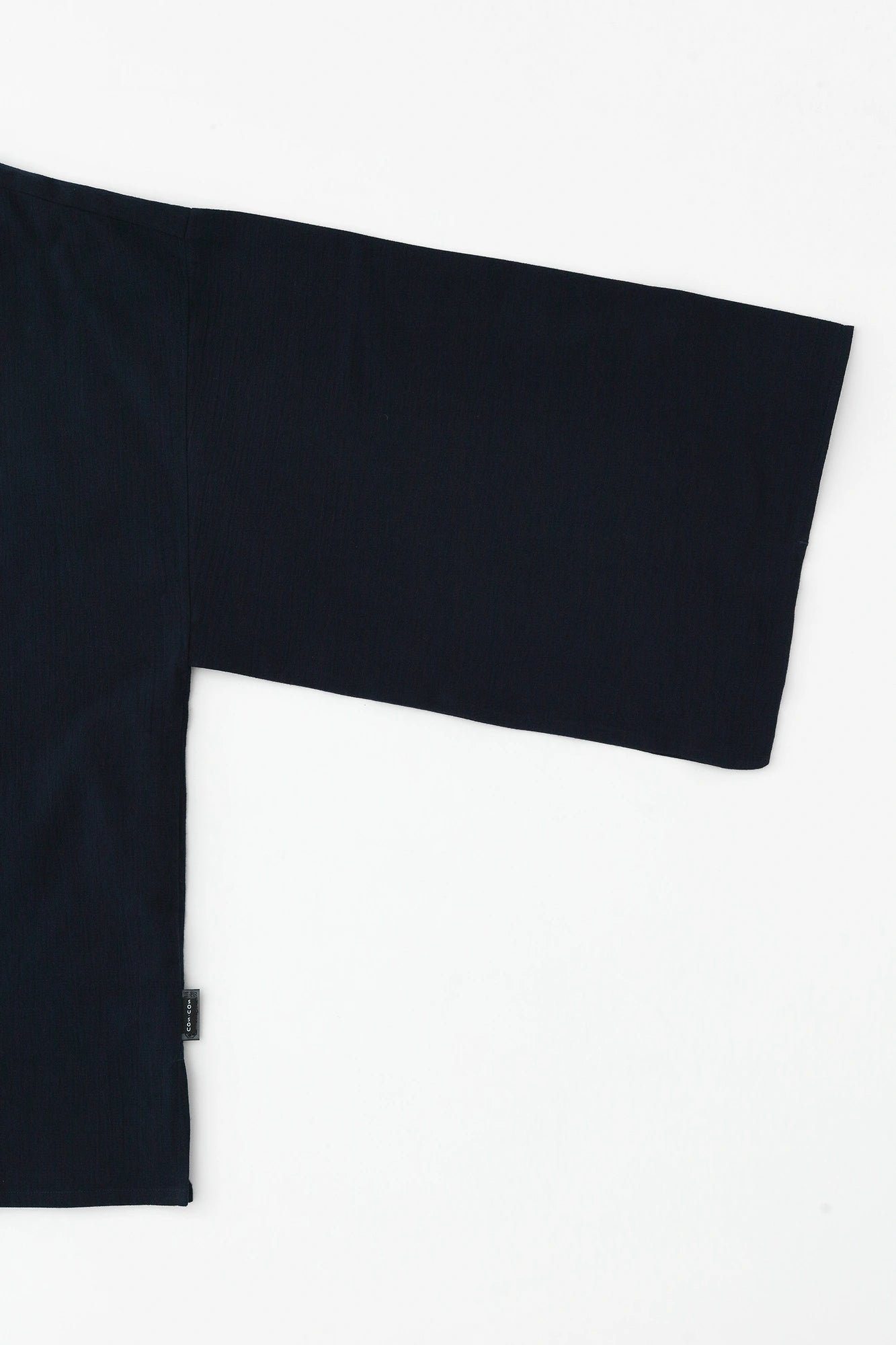 Chizimi Cotton 20/20 Kei Kimono Sleeve Blouse / Dark Blue