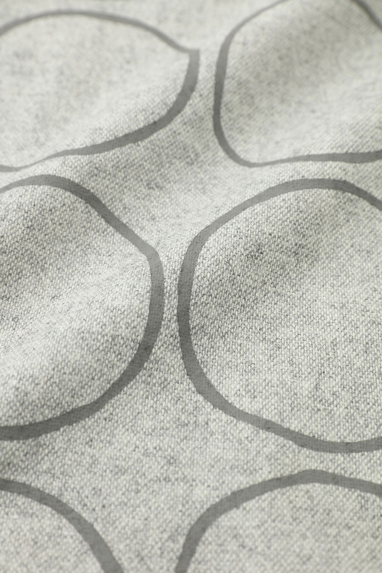 Tweed Naginata Sleeve Long Shirt / Circles and Blank Light Grey