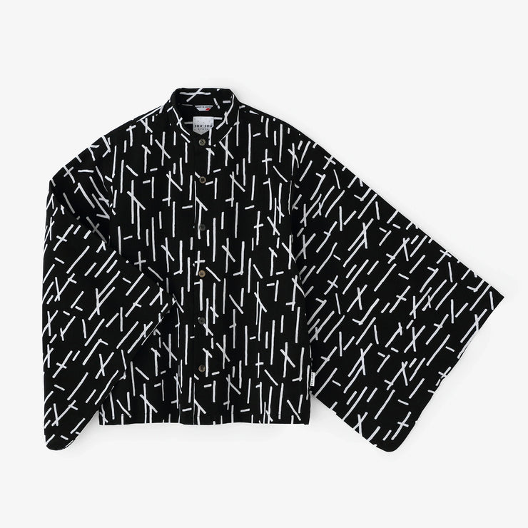 Chizimi Cotton 20/20 Kimono Sleeve Blouse／Time Sign