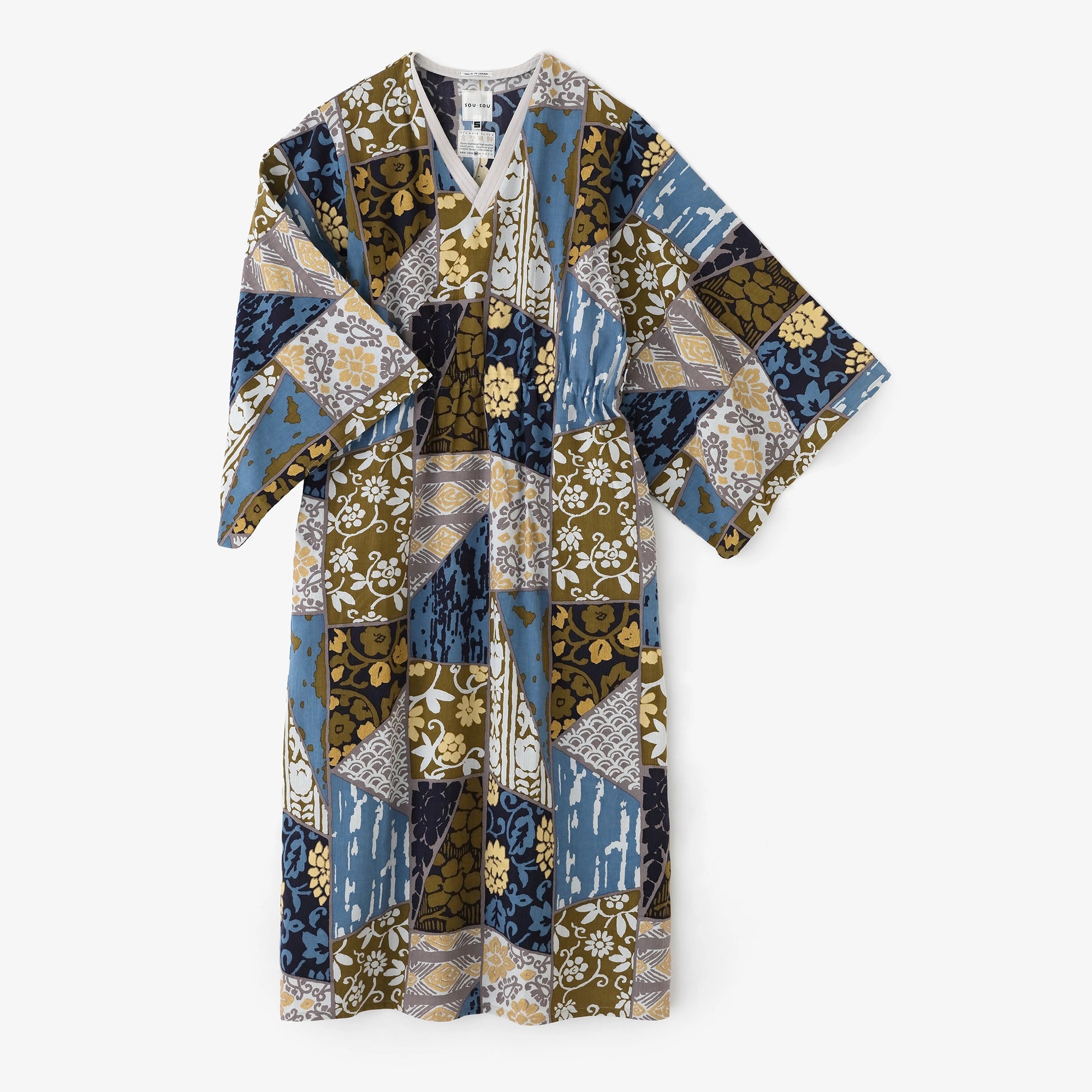 【4月21日頃発送予定】高島縮 20/20 半衿みたて涼衣（りょうい）／金銀襴緞子等縫合せ（きんぎんらんどんすとうぬいあわせ） 写し（うつし）