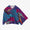 Kimono-Jacke mit kurzen Ärmeln / Konton (gemischtes Indigo) 