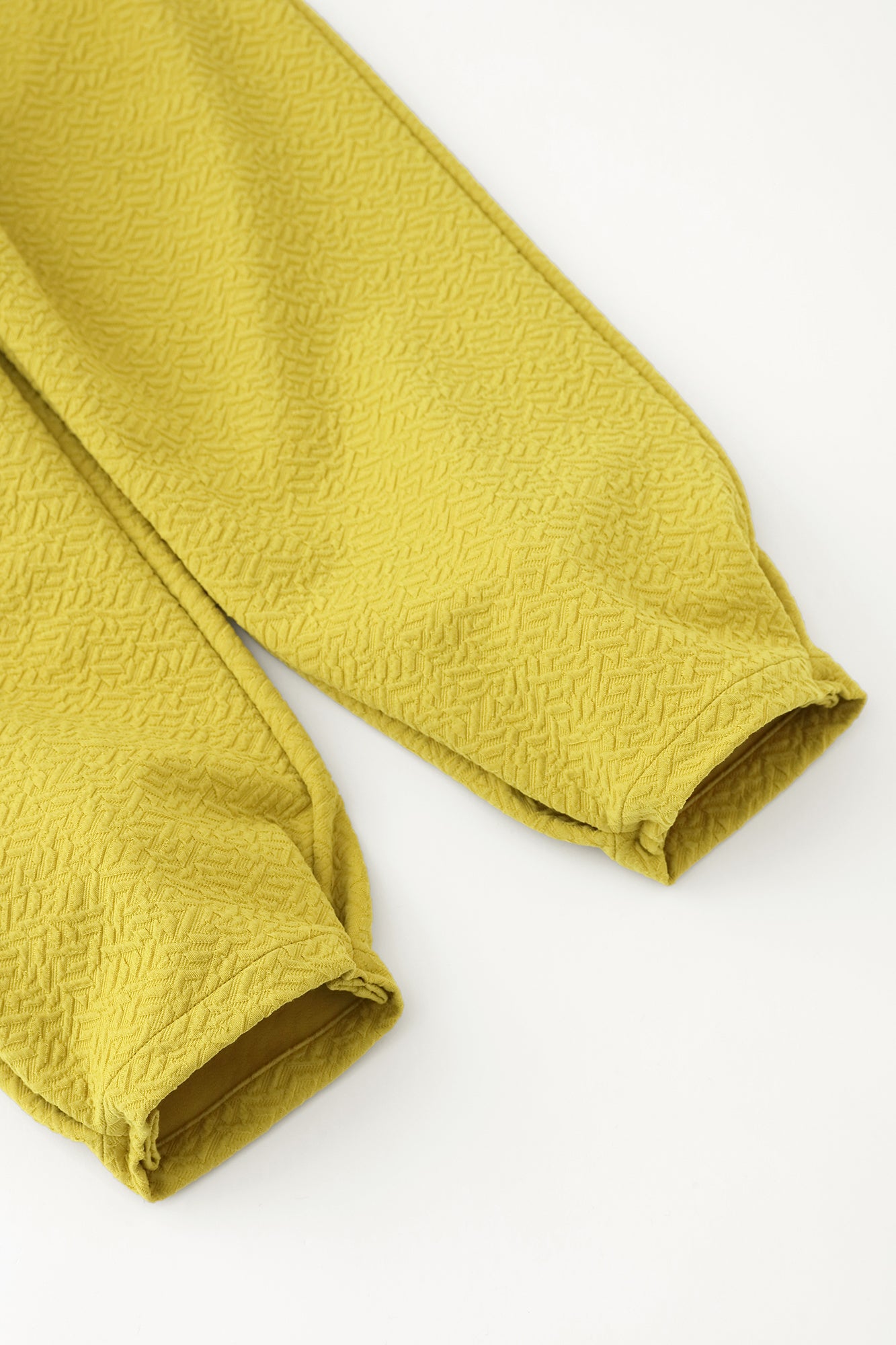 Dual-layered Jacquard Workers Pants/ Golden Yellow