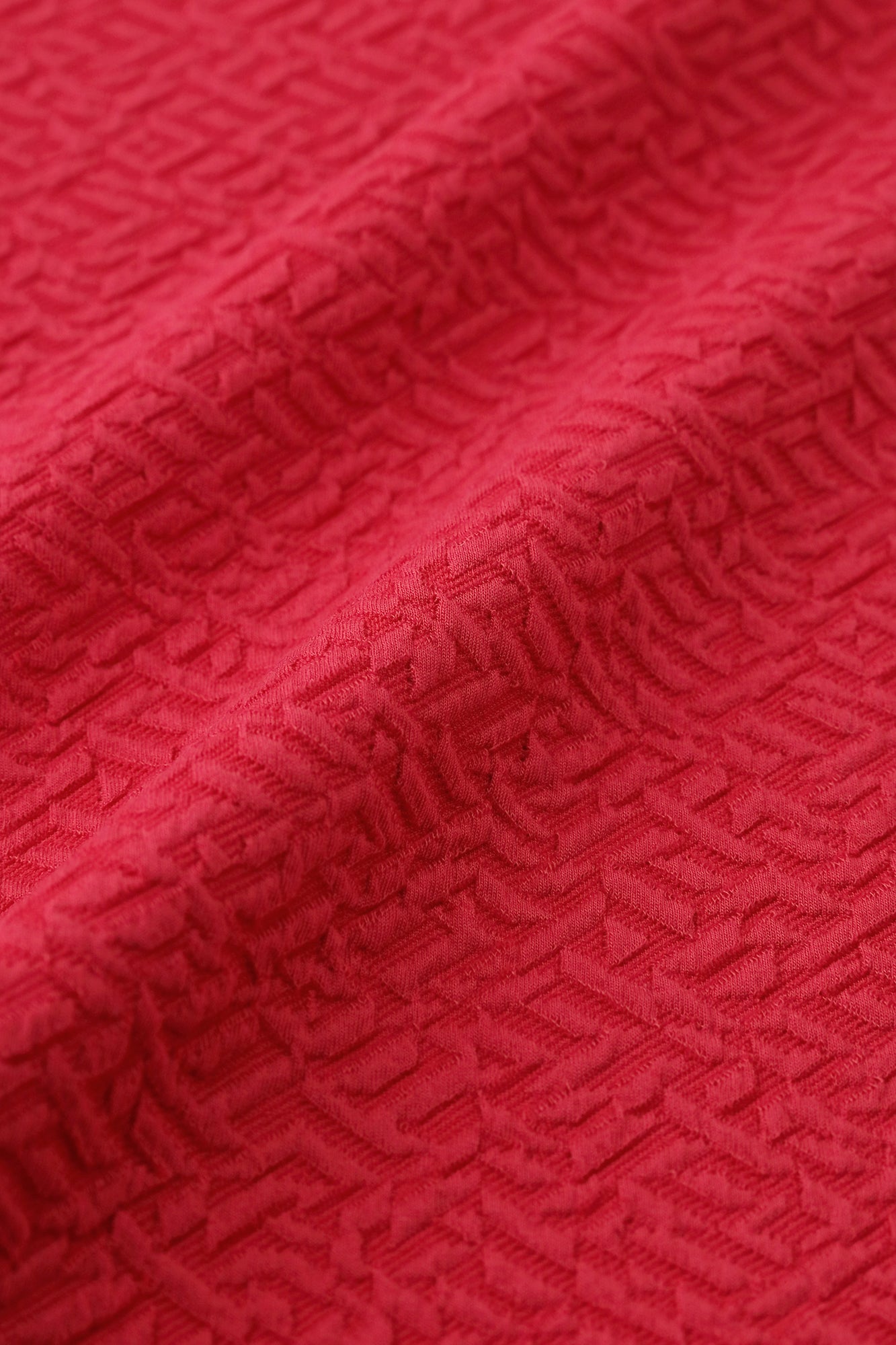 雙層緹花 工人褲／紅色