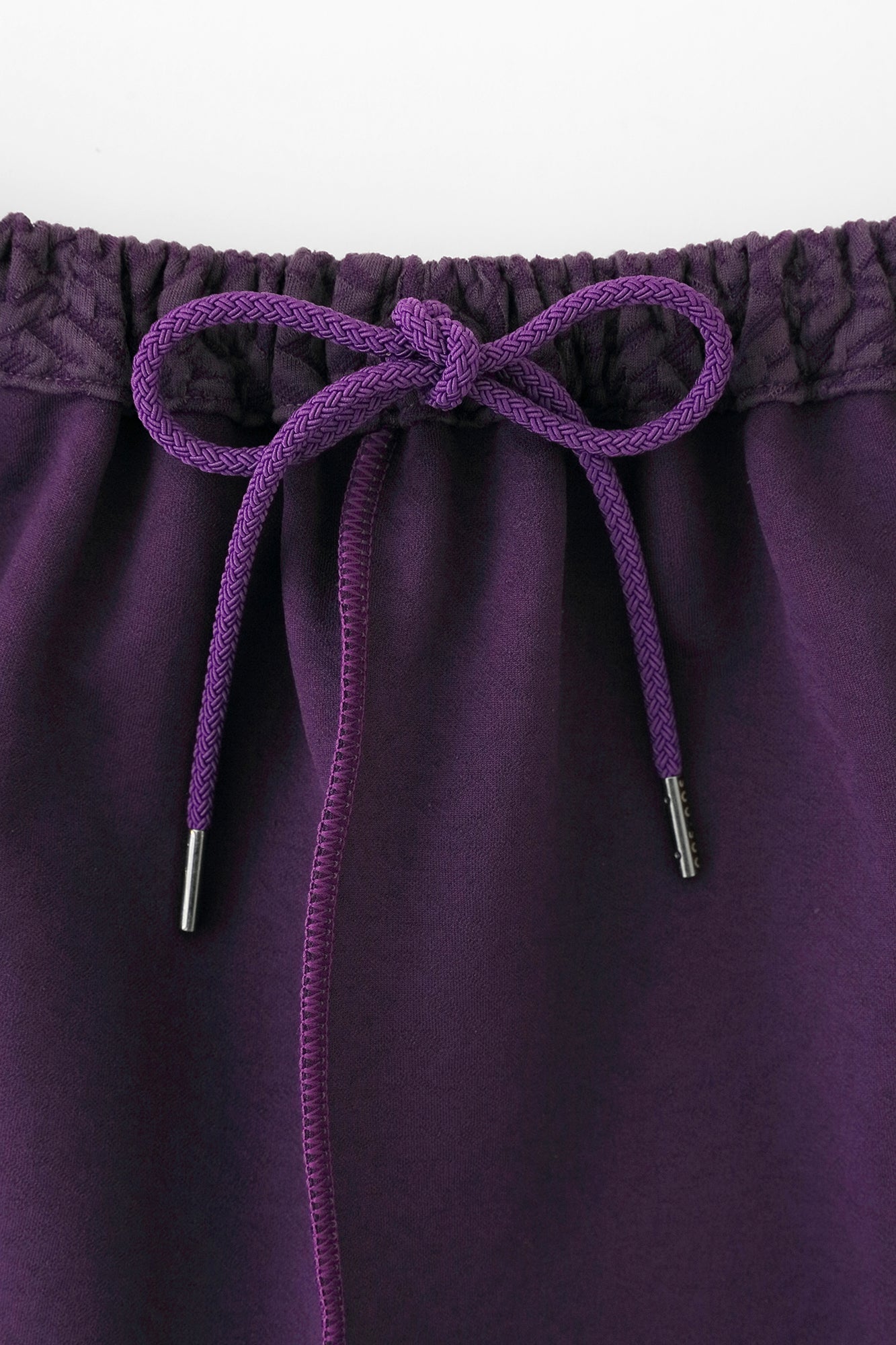 Dual-layered Jacquard Workers Pants/ Dark Purple