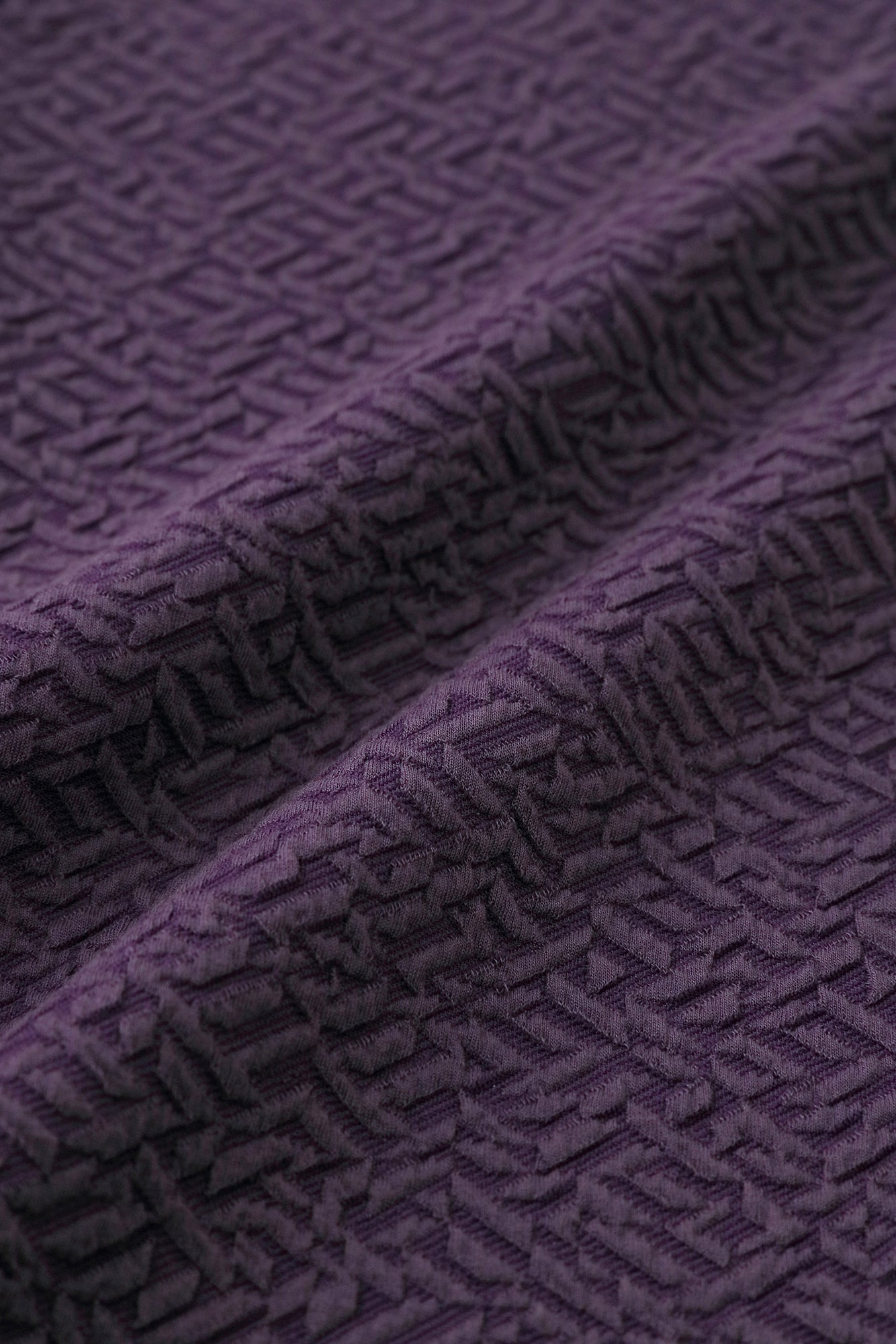 Dual-layered Jacquard Workers Pants/ Dark Purple