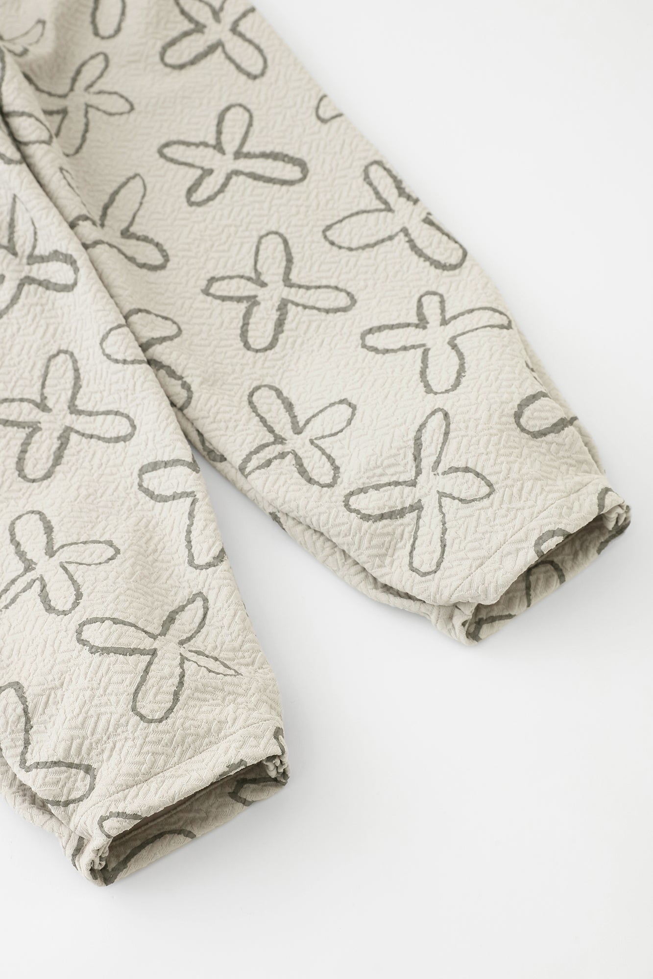 【預購】雙層緹花 工人褲／蘿蔔草 灰白色（※預計於11月25日左右發貨）