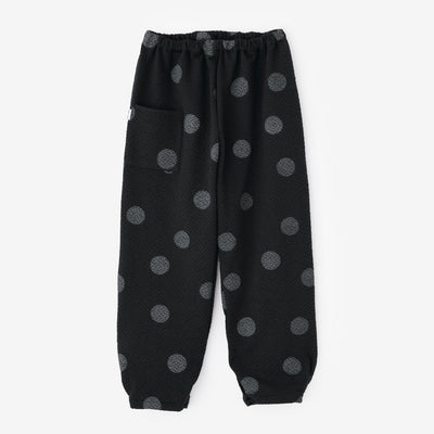 接結（せっけつ）ジャカール 襞（ひだ）もんぺ／すいぎょく間疎（まあら） 濡羽色（ぬればいろ）