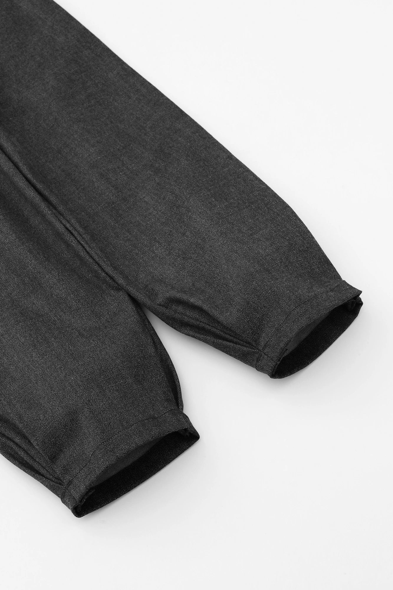 【Voraussichtlicher Versand um den 22. September】Stretch-Denim Haori mit Kimono-Ärmeln / Schwarz 