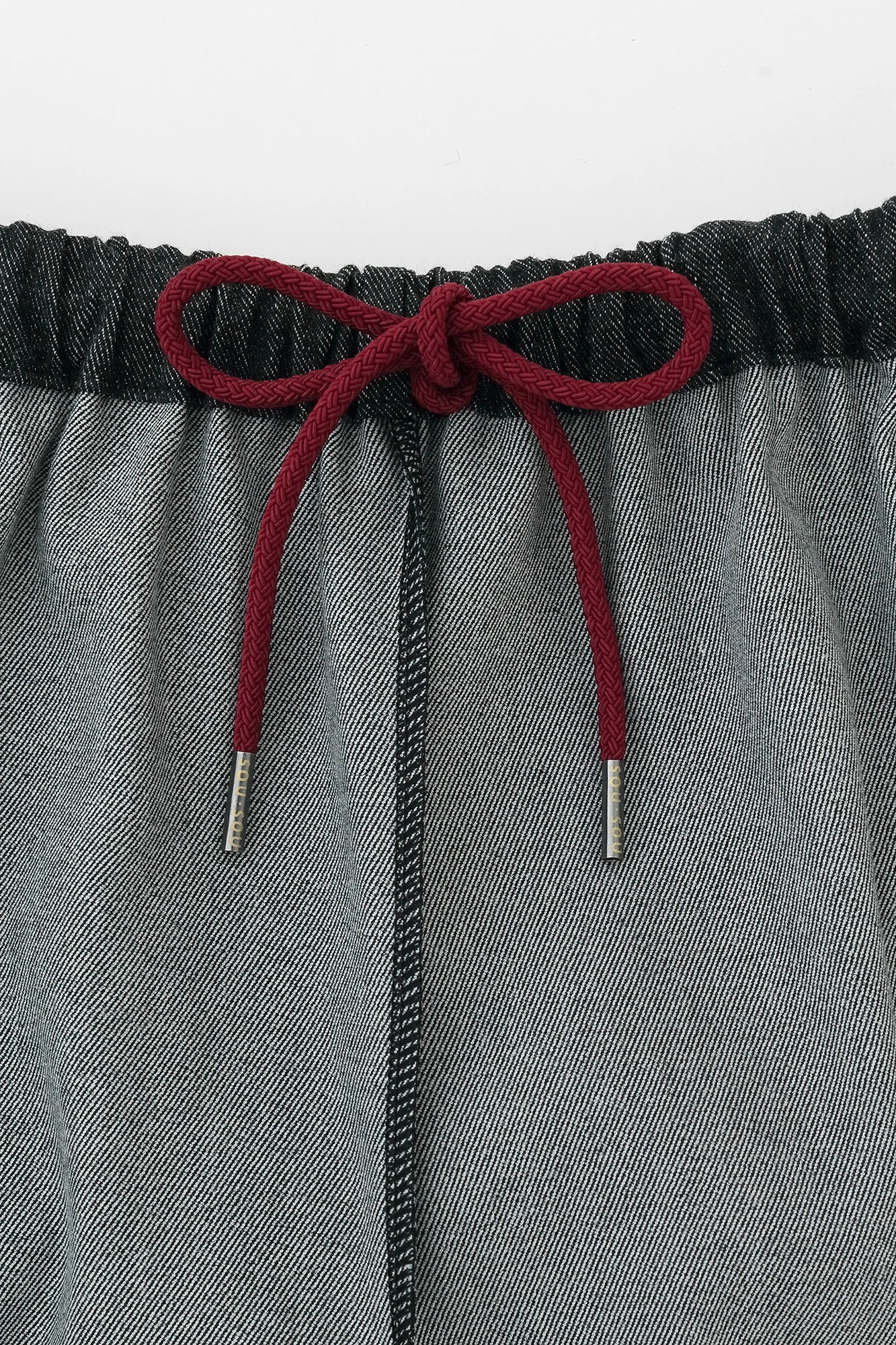 【Voraussichtlicher Versand um den 22. September】Stretch-Denim Haori mit Kimono-Ärmeln / Schwarz 