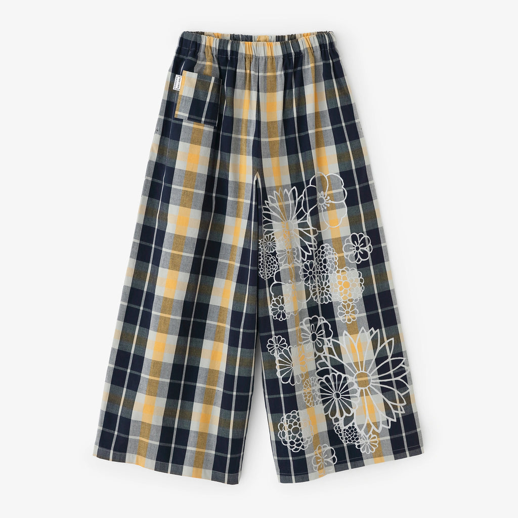 昭和レトロ 古布 布団皮 格子柄 ピエロもんぺ サルエル モンキーパンツ 4442031_9104df1a-98fe-48c6-