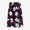 【Ships ard. 6/23】Chizimi Cotton 20/20 Long Skirt / Layered Flowers Black Purple