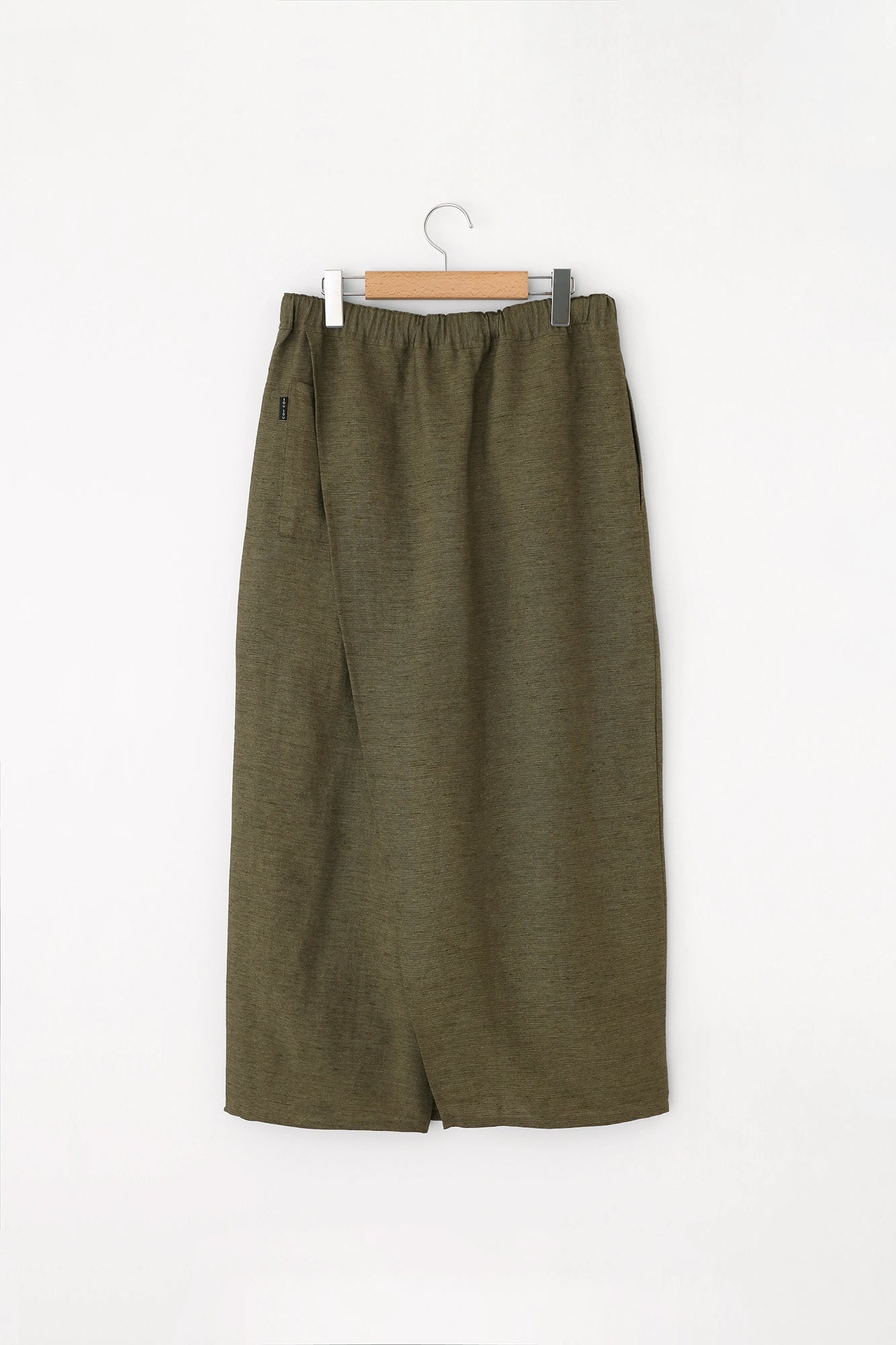 【Ships ard. 4/21】Linen-rayon Wrap Hakama Pants / Olive Brown