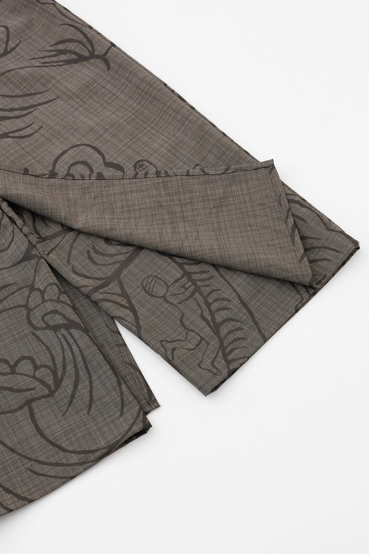 【Ships Ard 9/22】High-twisted Combed Yarn Wrap Hakama Pants／flying elephants