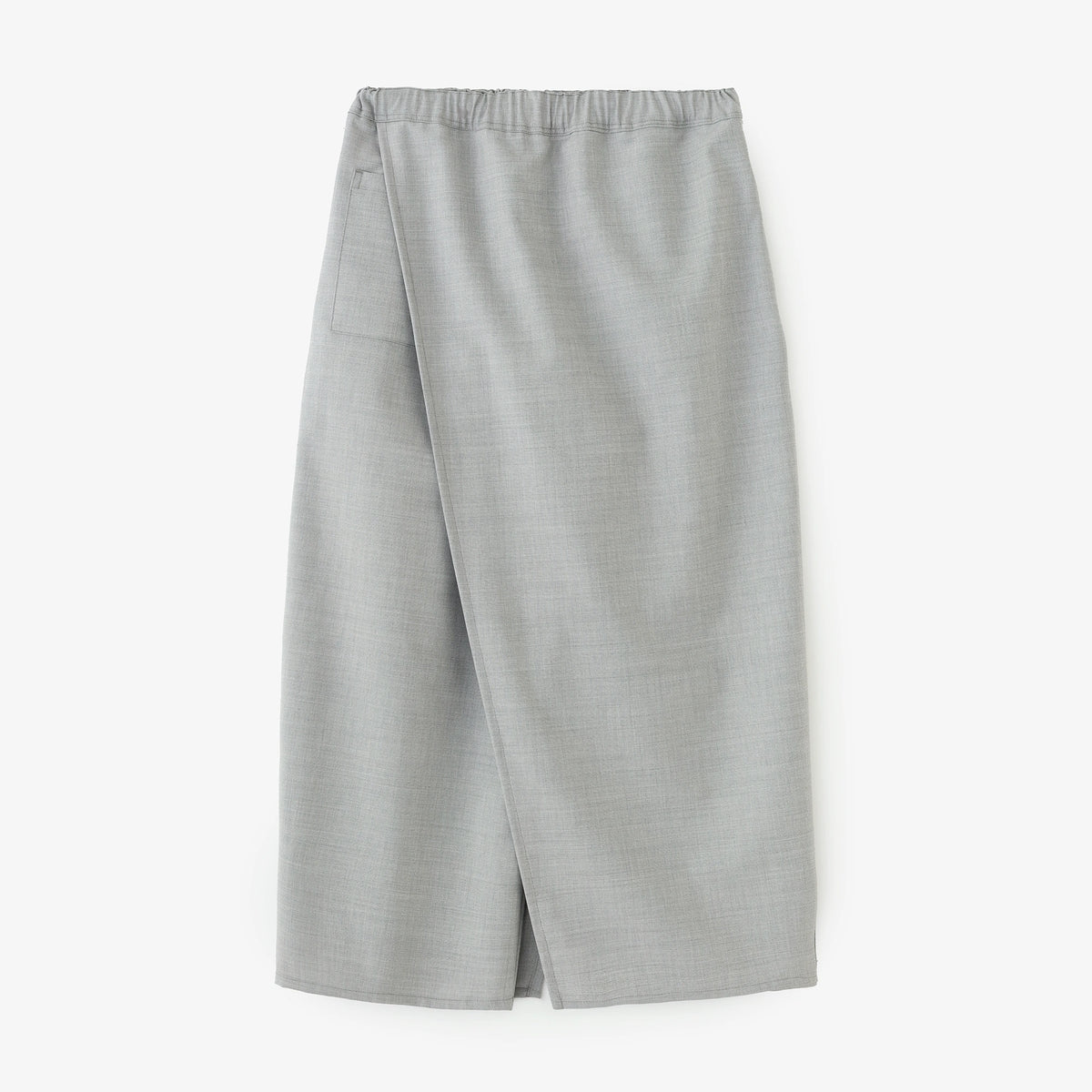 【9/22左右發貨】梳毛 斜紋織 和服褲裝／淺灰色