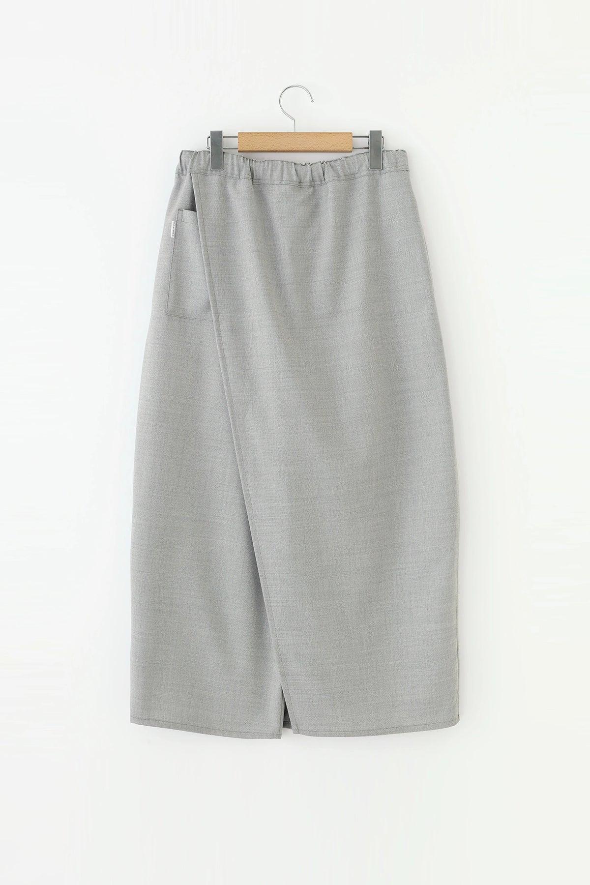 【Ships Ard 9/22】Combed Yarn Twill Weave Wrap Hakama Pants／Pale Grey