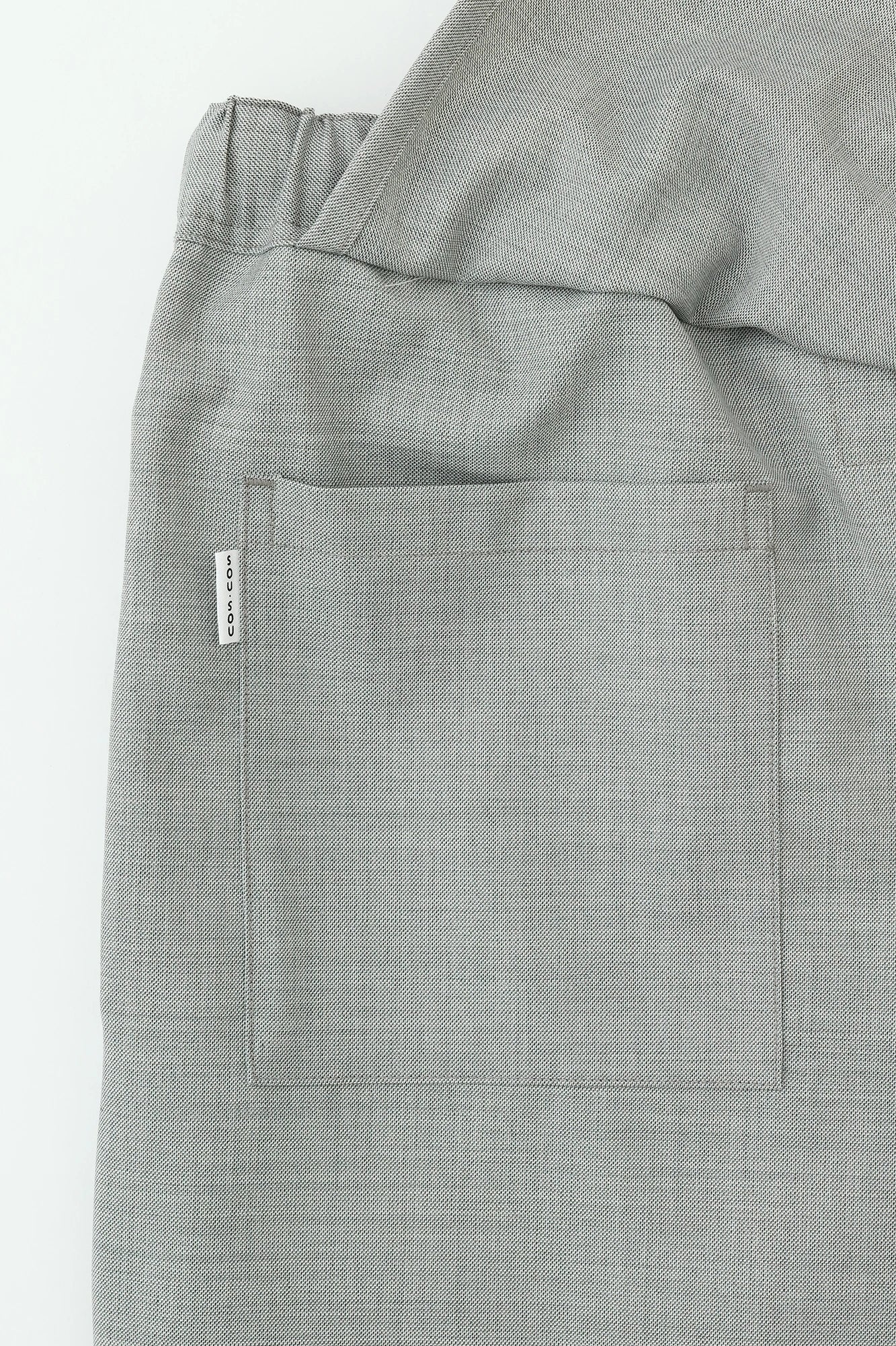 【Ships Ard 9/22】Combed Yarn Twill Weave Wrap Hakama Pants／Pale Grey