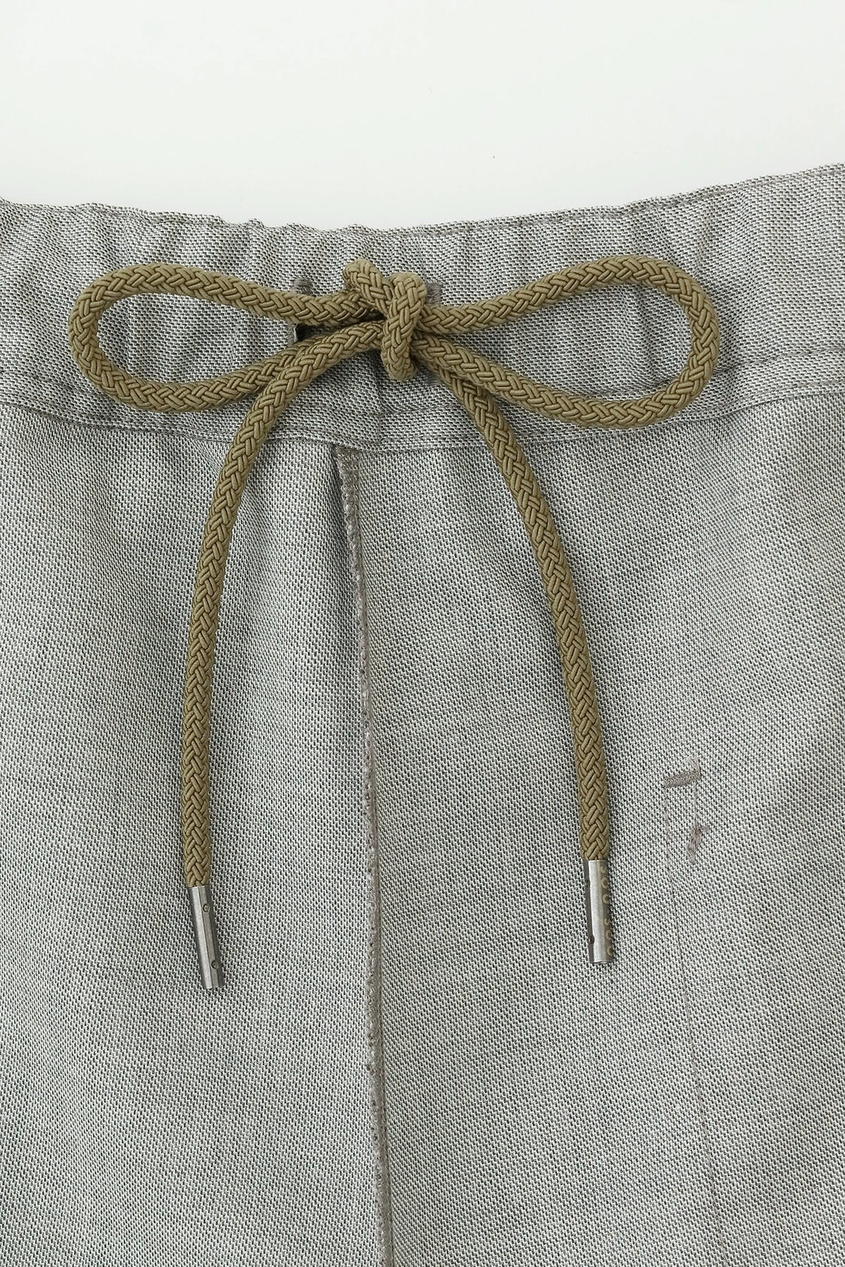 【Ships Ard 9/22】Combed Yarn Twill Weave Wrap Hakama Pants／Pale Grey
