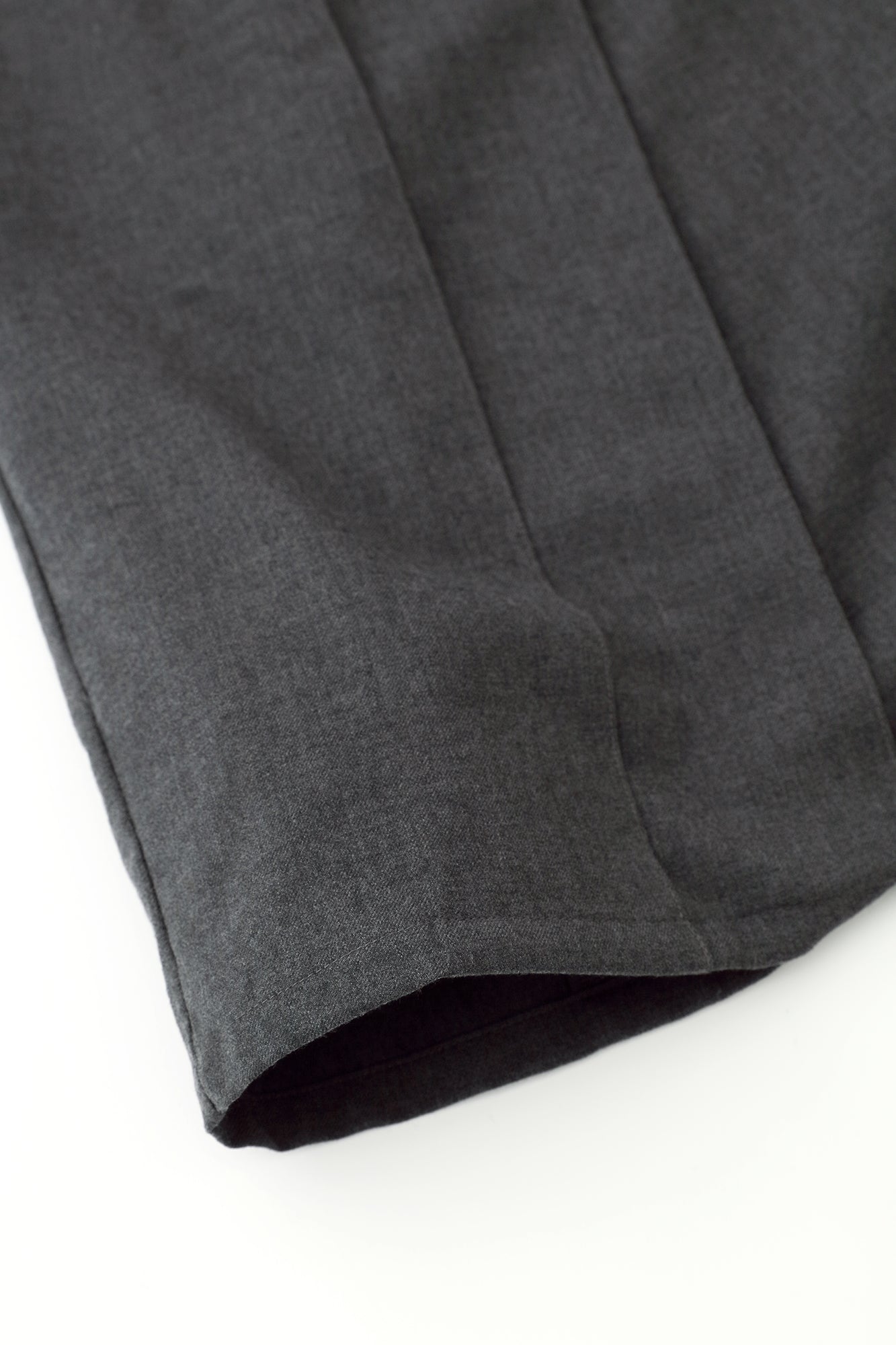 Super 100's Wool Hakama Fuji Pants / Dark Grey