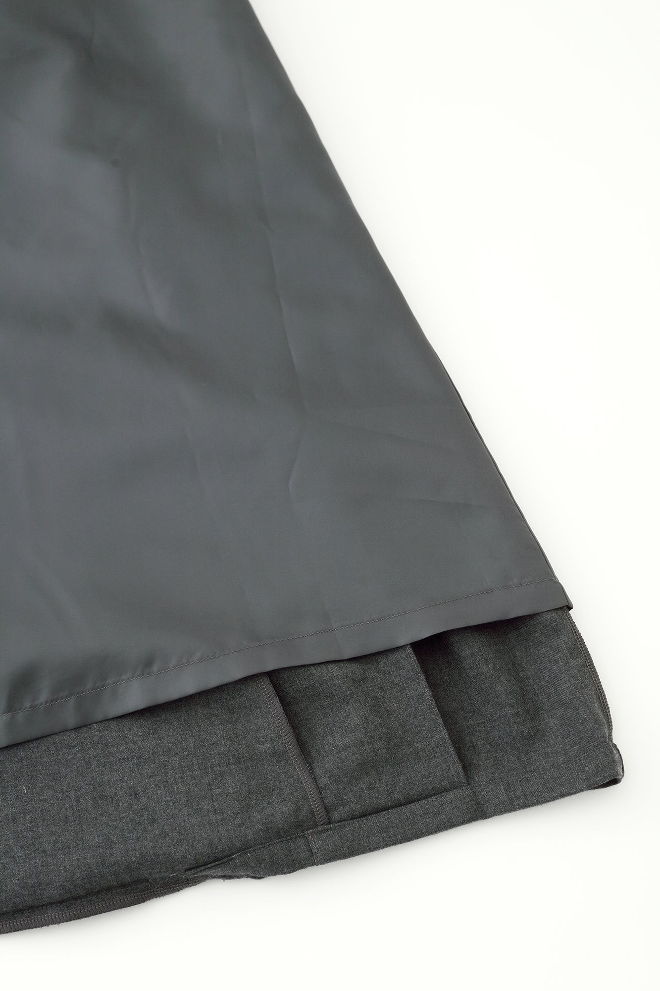 Super 100's Wool Hakama Fuji Pants / Dark Grey