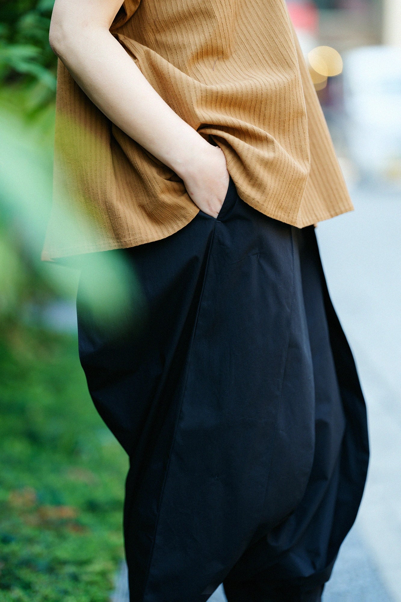 Extra langes Baumwoll-Schreibmaschinentuch Hakama Fuji/Nurebairo