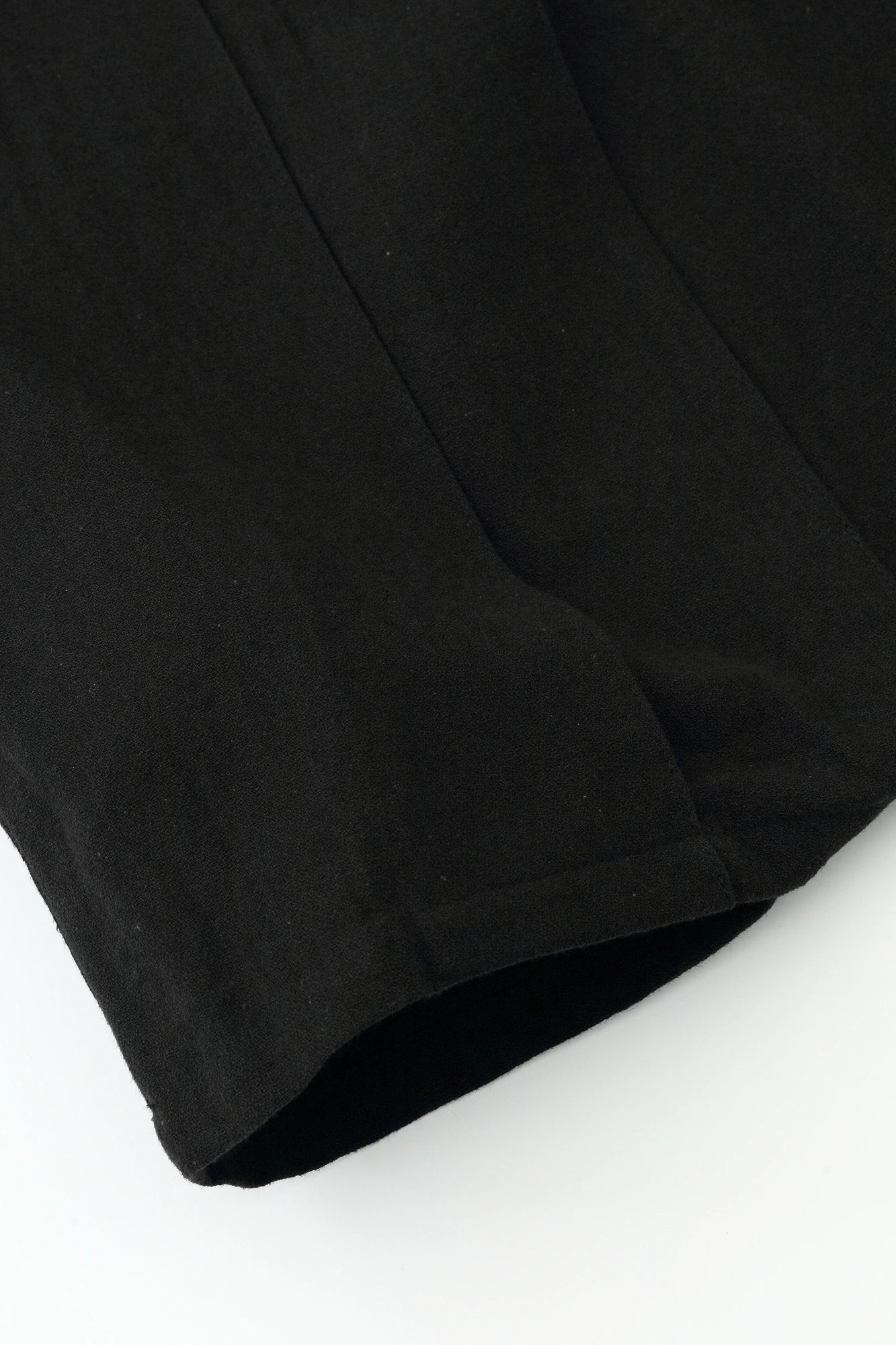 Cotton-linen Blend Hakama Fuji Pants／Black