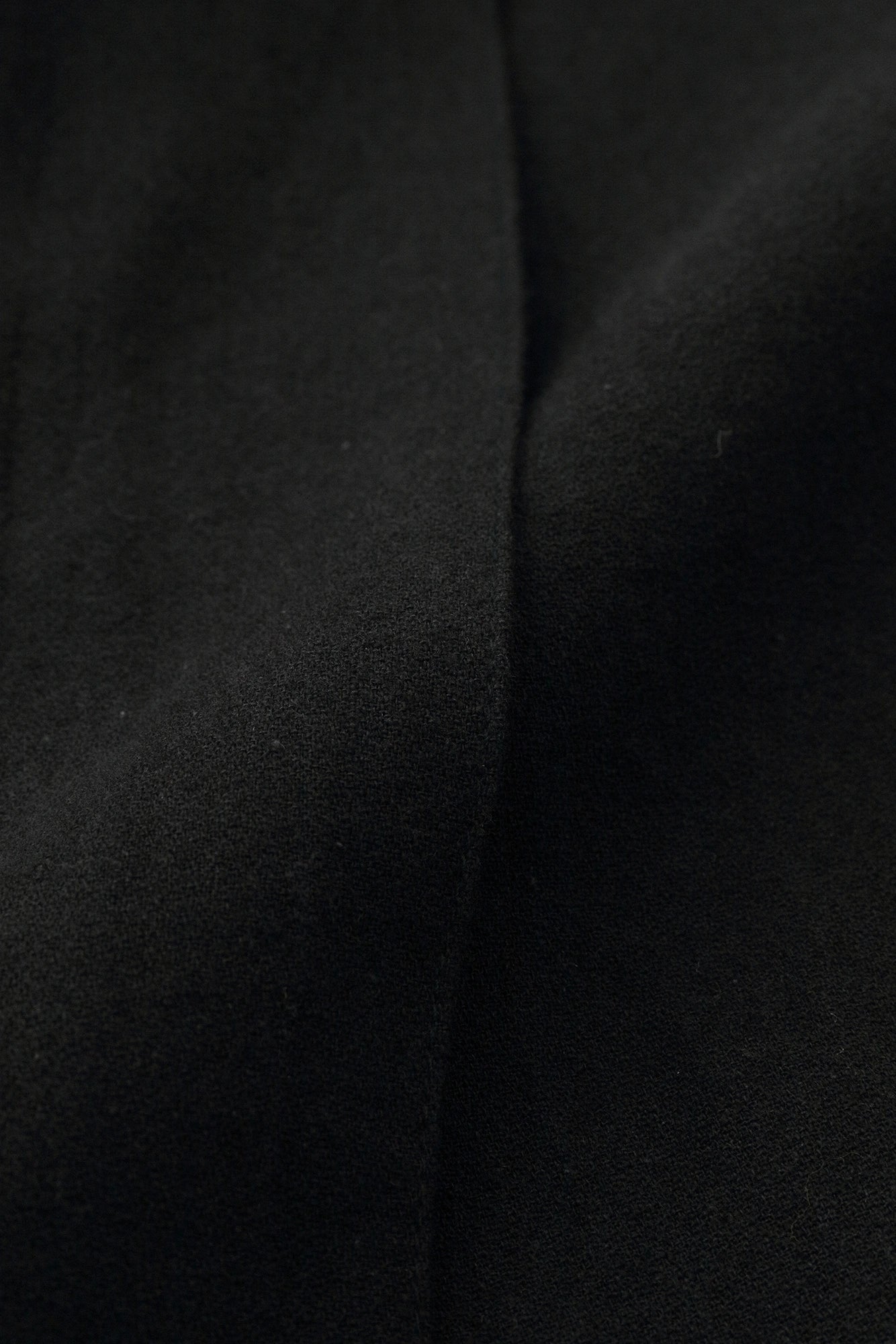 Cotton-linen Blend Hakama Fuji Pants／Black