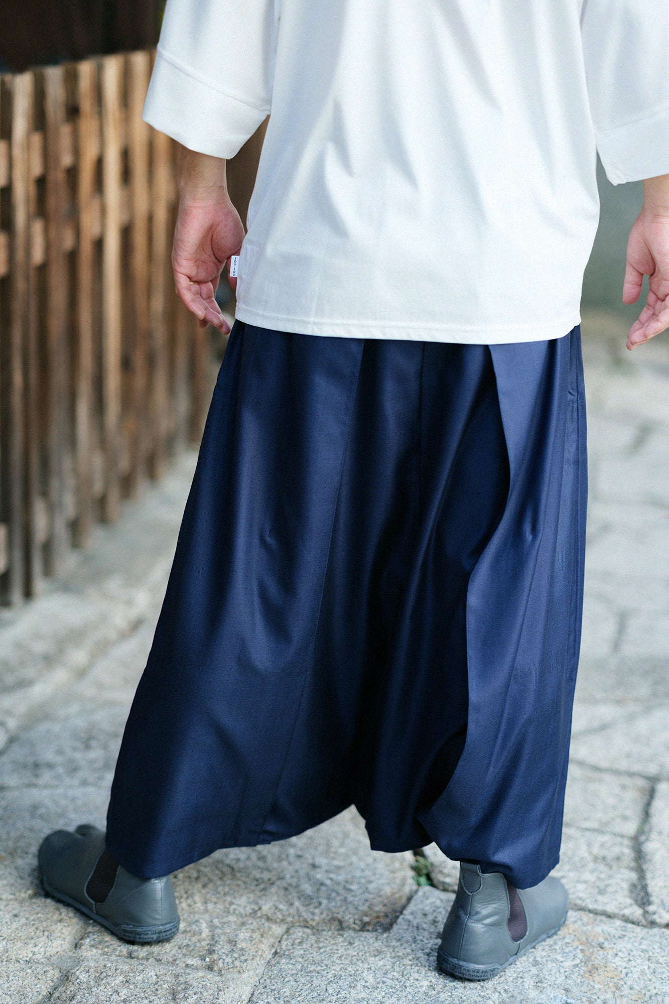 42雙線 梳毛 袴富士（飛鼠褲）／黑色